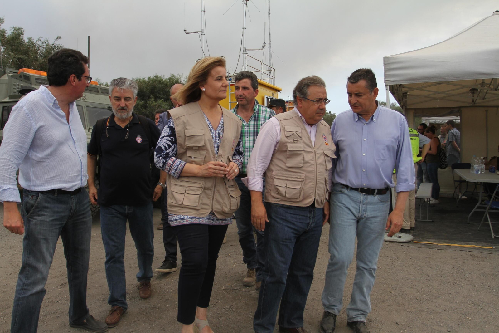 Las imágenes del incendio en Moguer y Mazagón