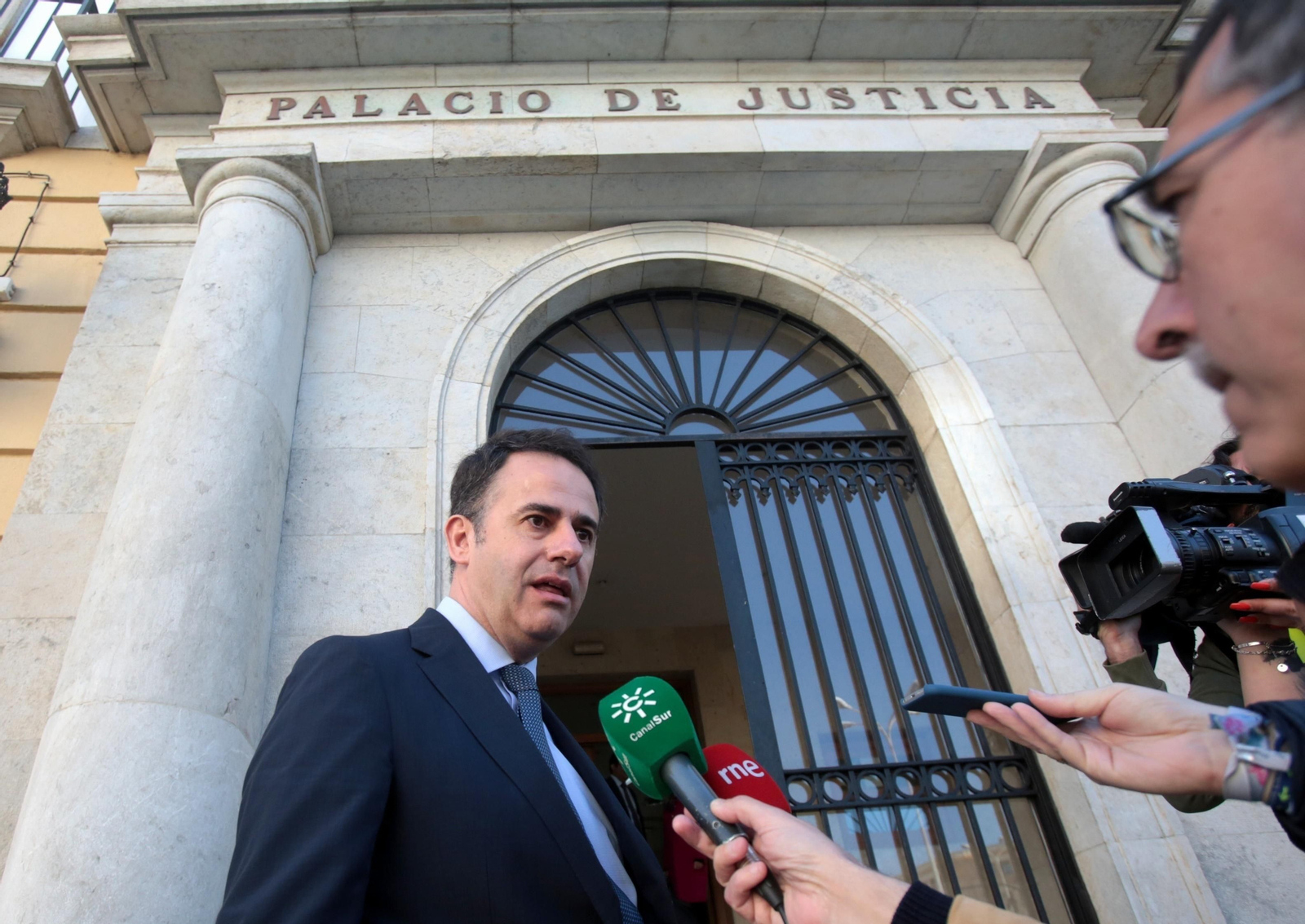 Manuel  García  Gallardo , el día que se inició el juicio por el caso Quality  Food en 2019.