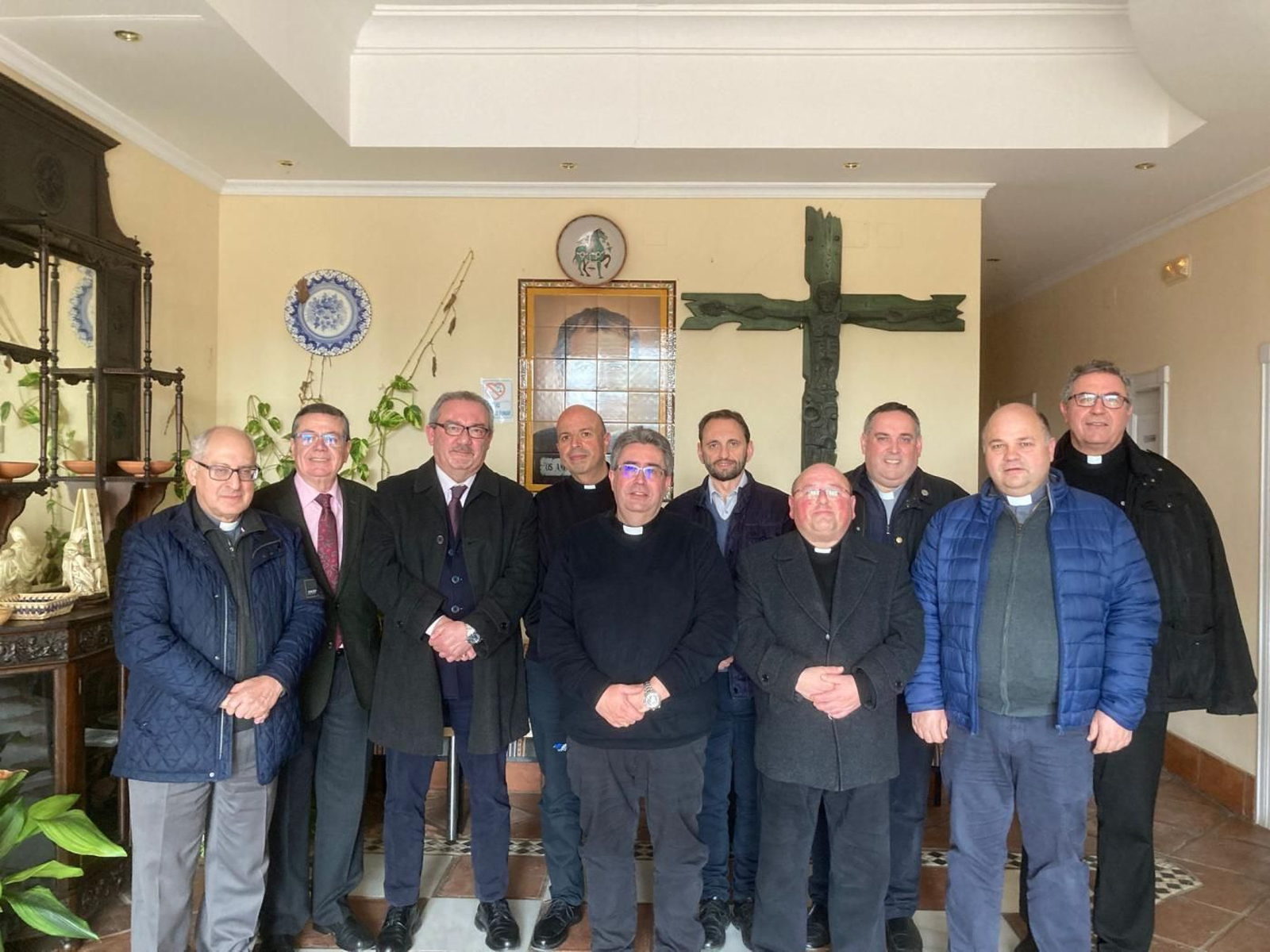 Los delegados diocesanos de hermandades de Andalucía, reunidos en Antequera hace unos días.