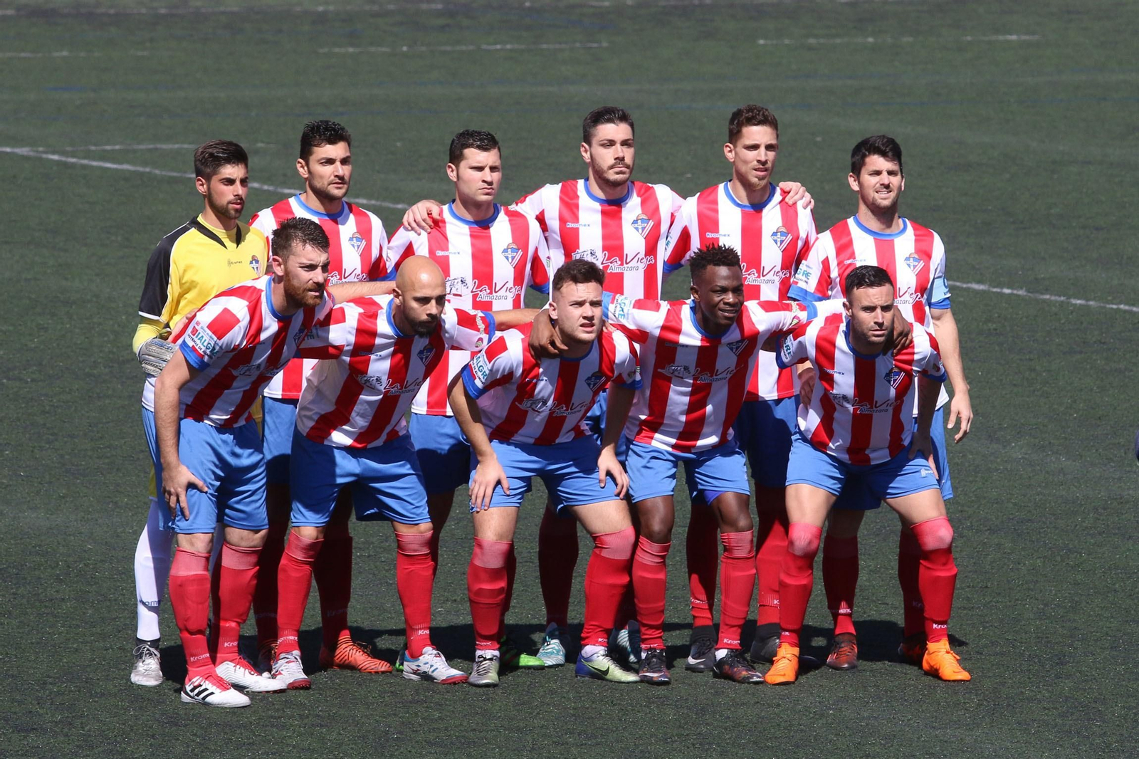 Formación del Poli Almería en uno de los encuentros de la pasada temporada en la División de Honor Andaluza.