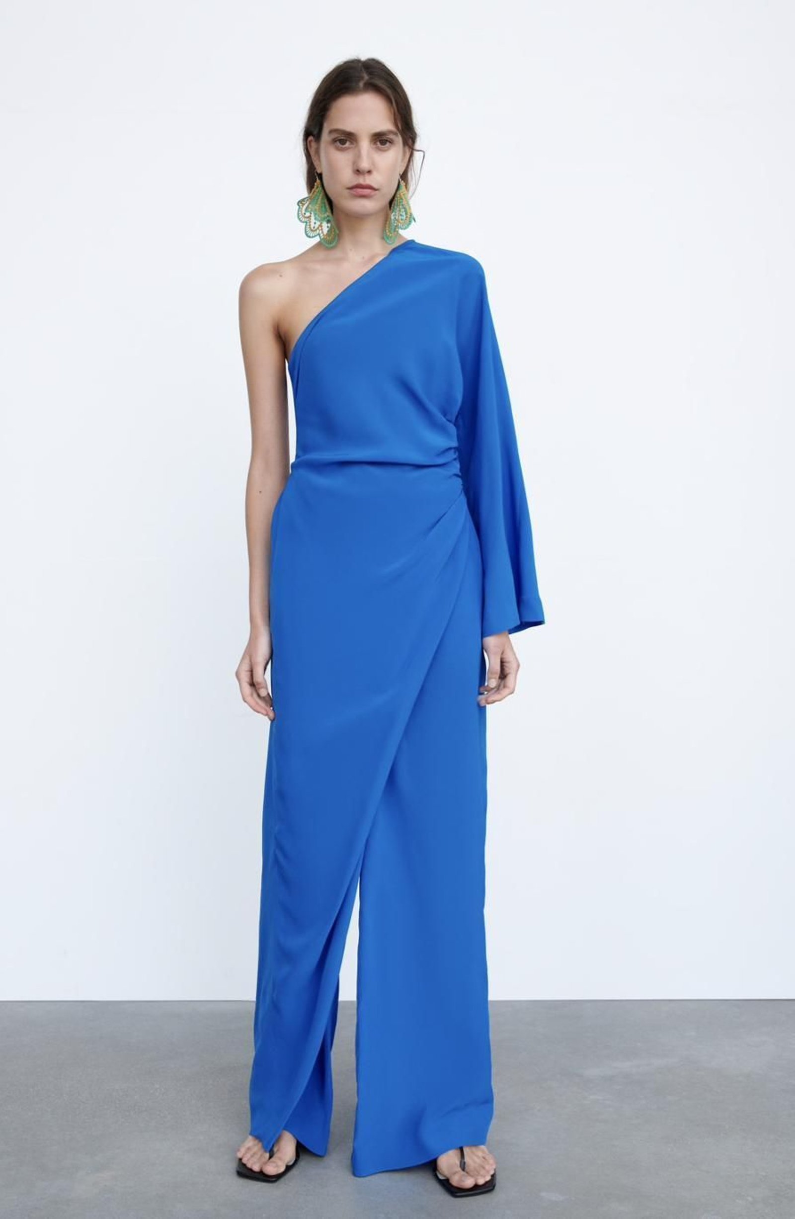 Mono asimétrico azul