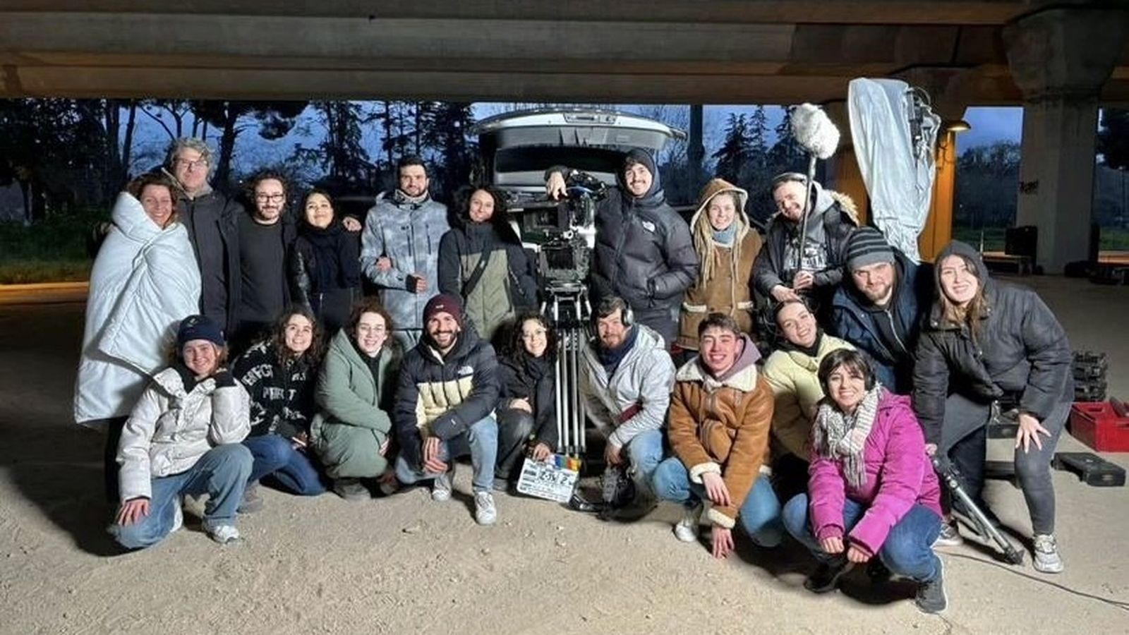 Equipo de rodaje del corto ganador del Goya.