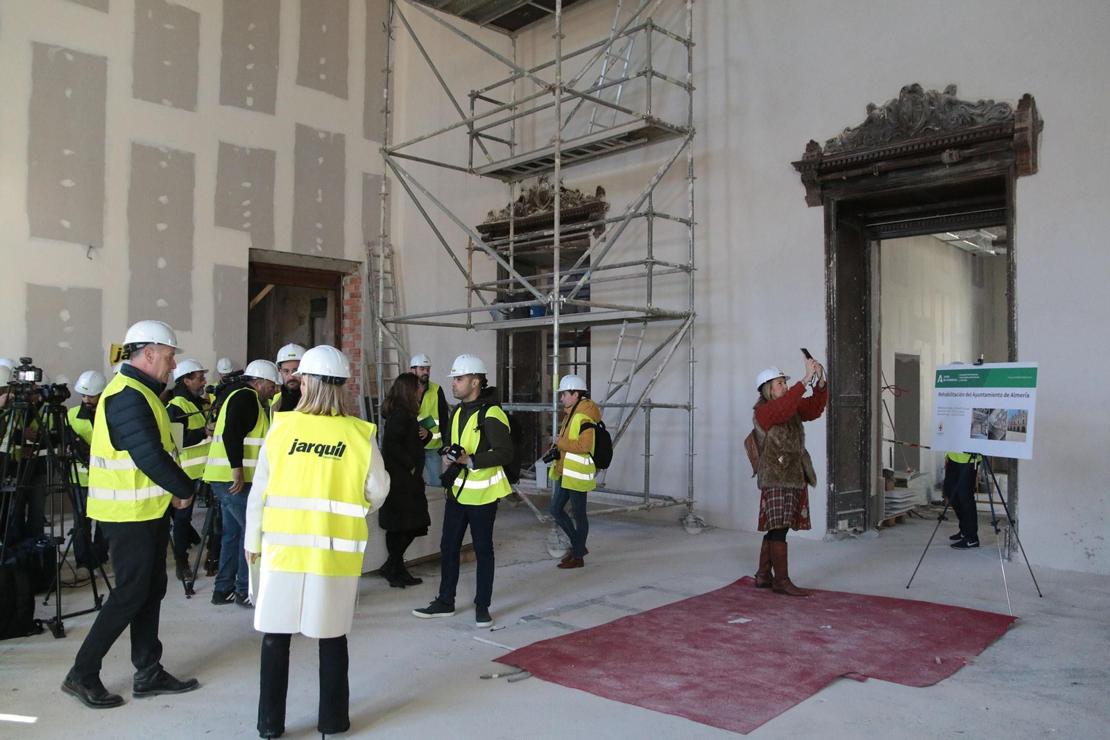 Así avanzan las obras de rehabilitación del Ayuntamiento de Almería