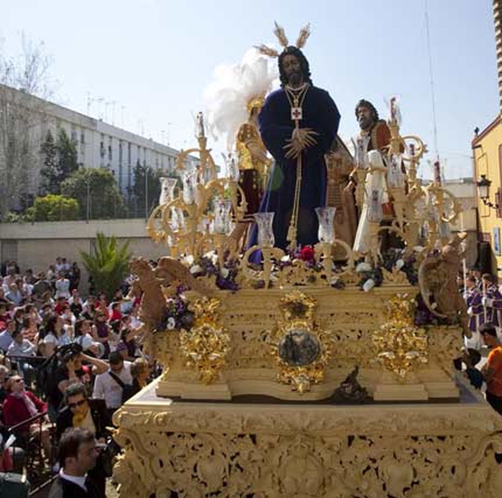 El señor Cautivo de San Pablo en su día de carrera oficial.

Foto: Jaime Martínez