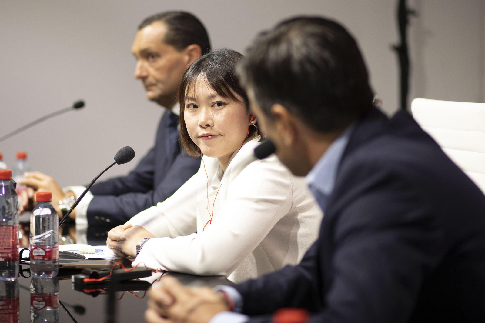 Sophia Yang, en una rueda de prensa.