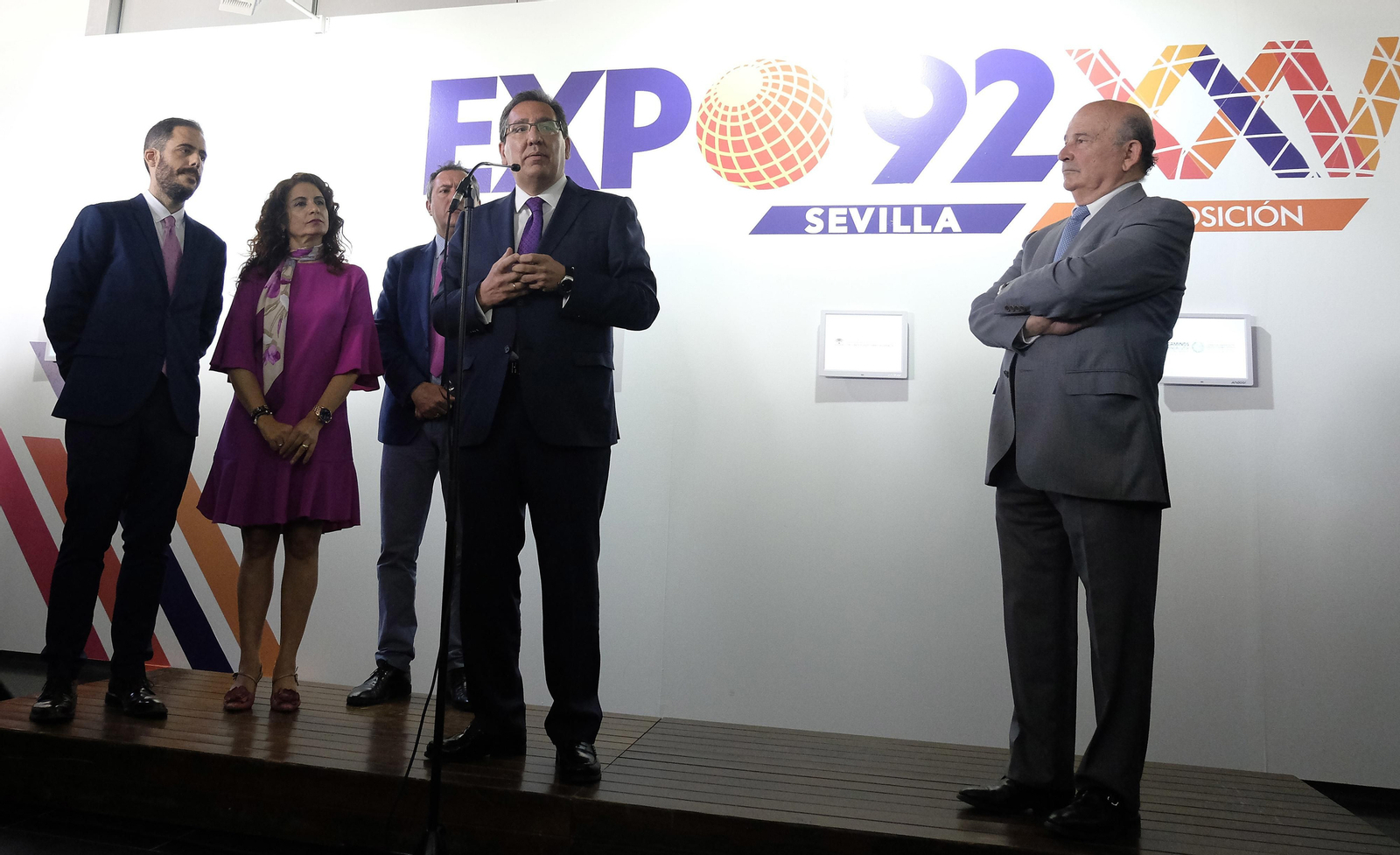 Las imágenes de la inauguración de la muestra de la Expo 92