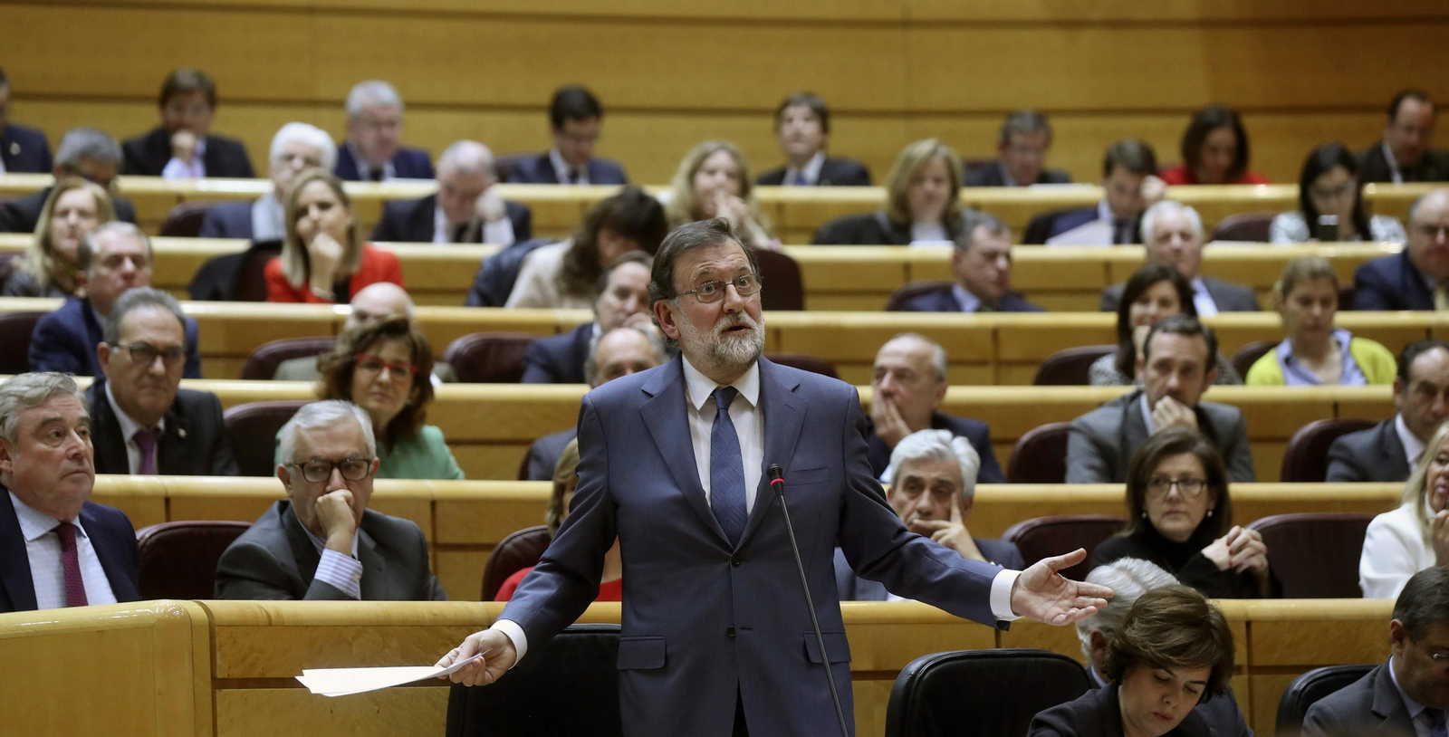 Rajoy, en la sesión de control del Gobierno en el Congreso.