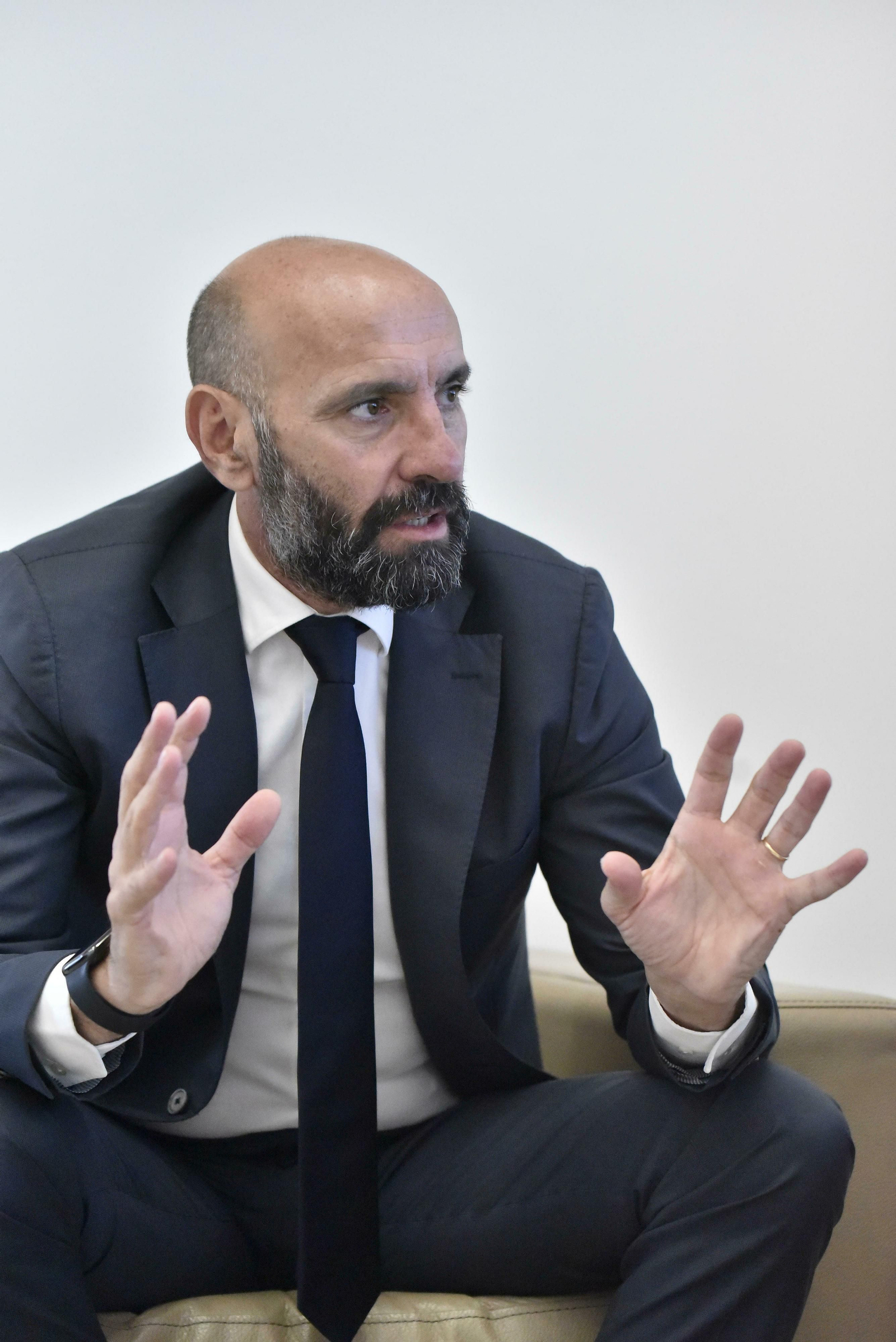 Durante la entrevista.