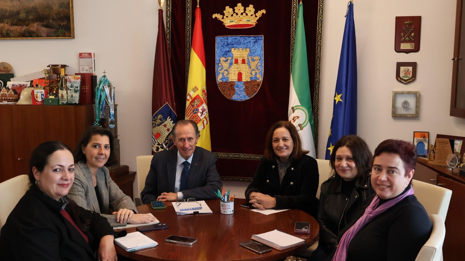 Una imagen del encuentro celebrado en Alcaldía.