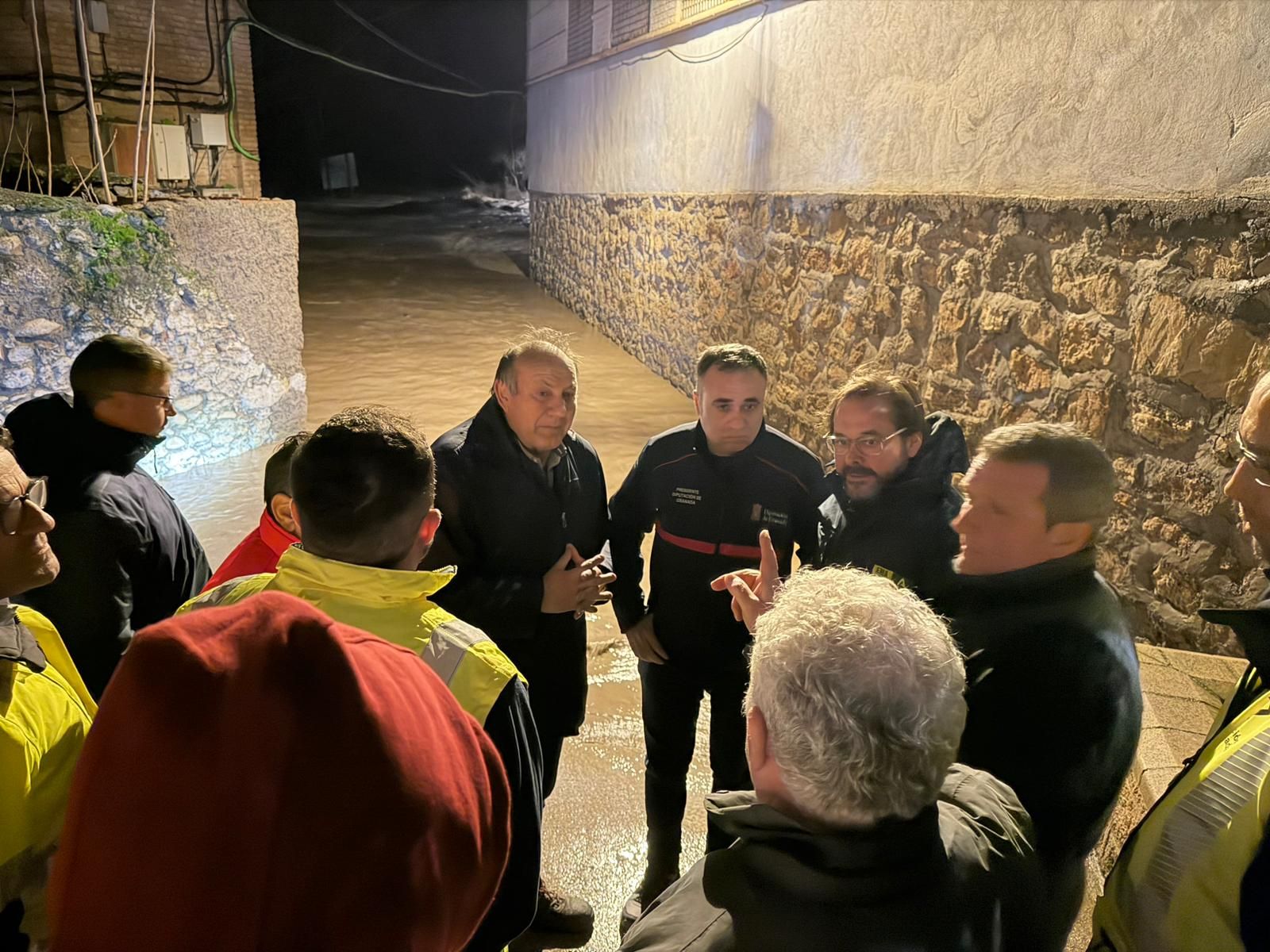Inundaciones en Dúdar a causa de la subida del río Aguas Blancas
