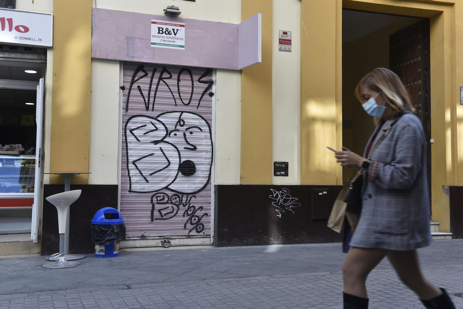 Un comercio de la calle O´Donnell en Sevilla