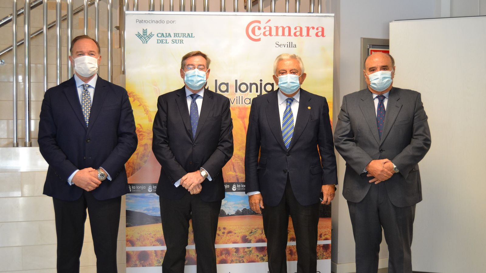 De izquierda a derecha: José Luis García Palacios, Rafael Carmona, Francisco Herrero y Filomeno de Aspe.