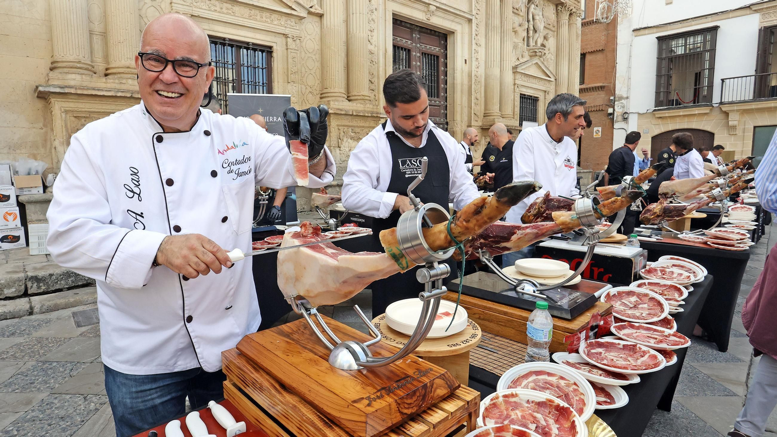 Cortadores de Jamón a benefício de los Reyes Magos de Jerez