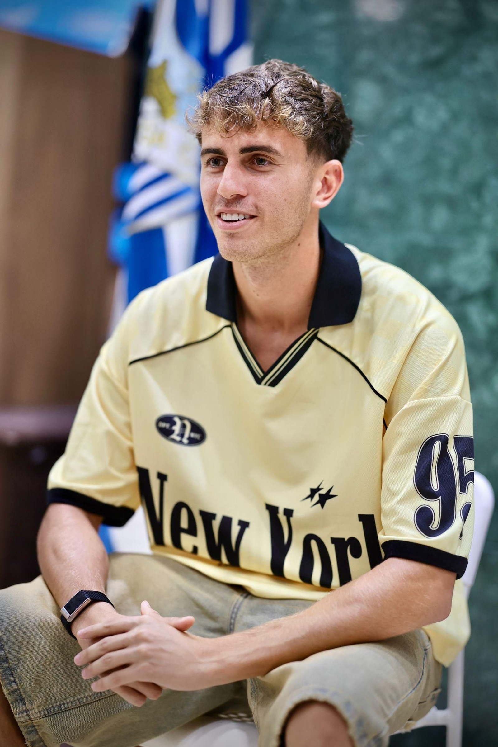 Las fotos de la entrevista a Adrián Niño, jugador del Málaga CF