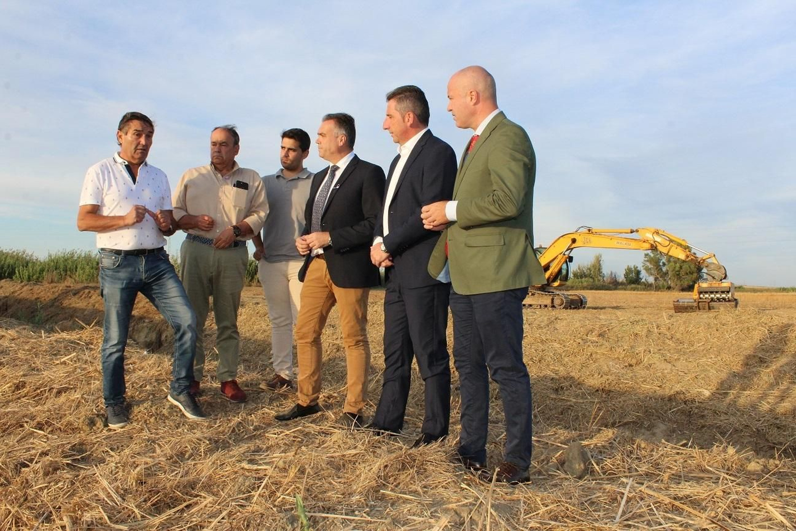 Visita a las obras del arroyo Pío Tortillo en La Palma.