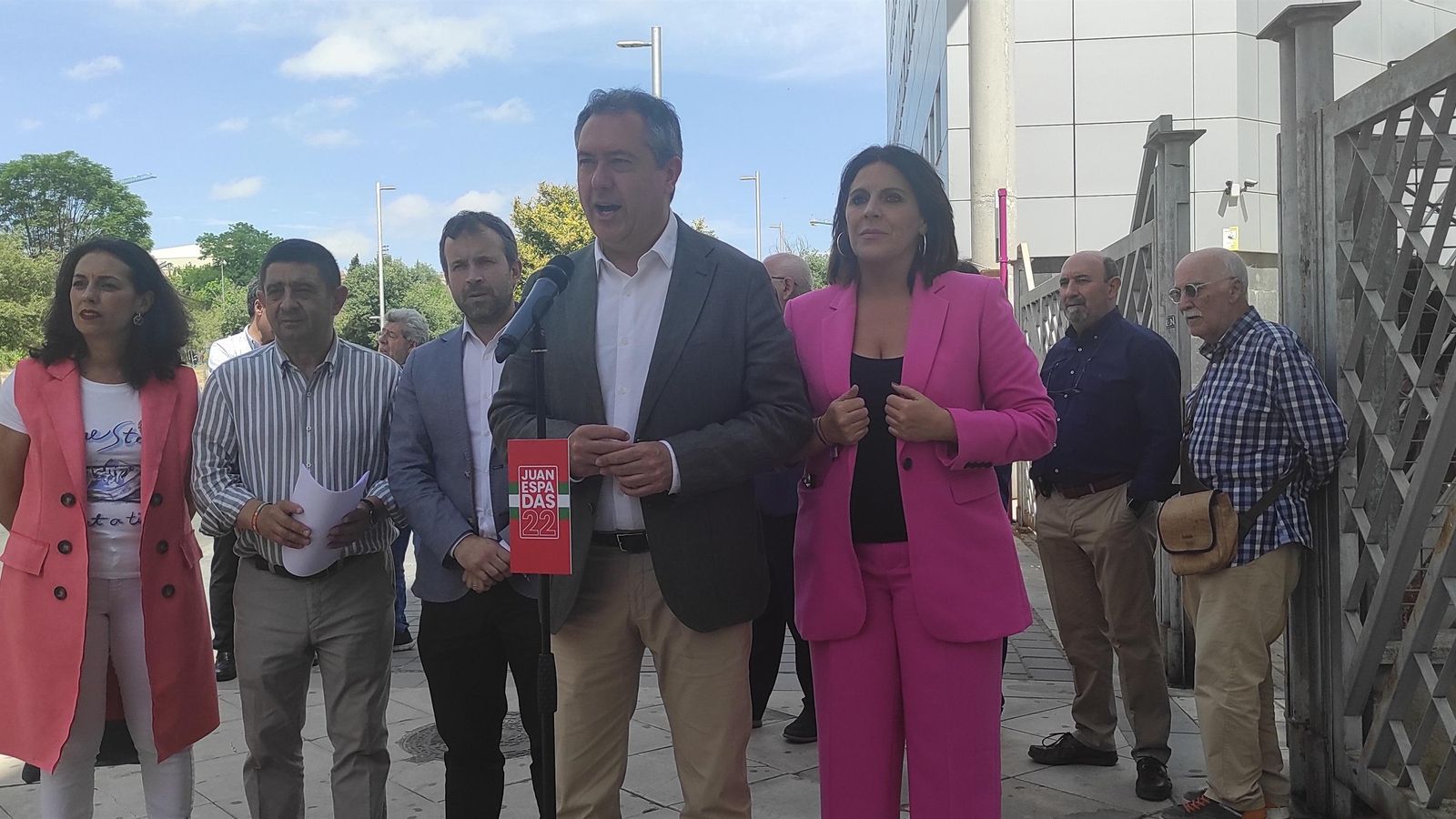 Juan Espadas, en Jaén.