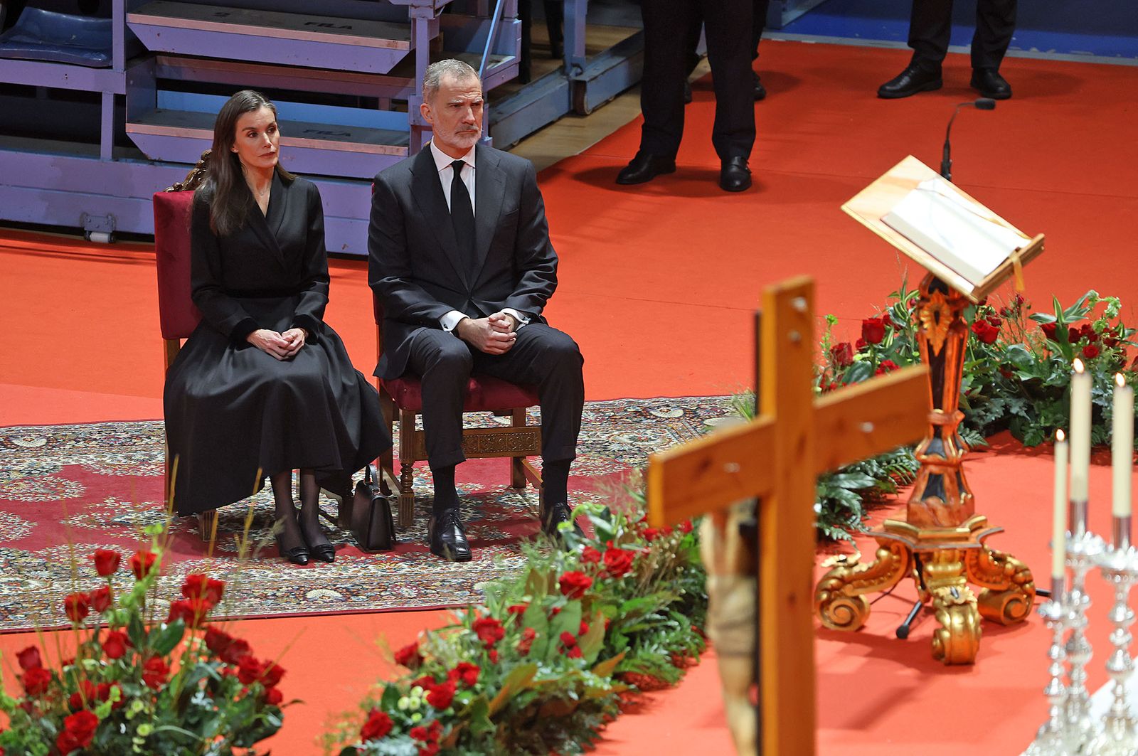 Fotografías de la misa funeral por las víctimas del accidente de tren en Adamuz