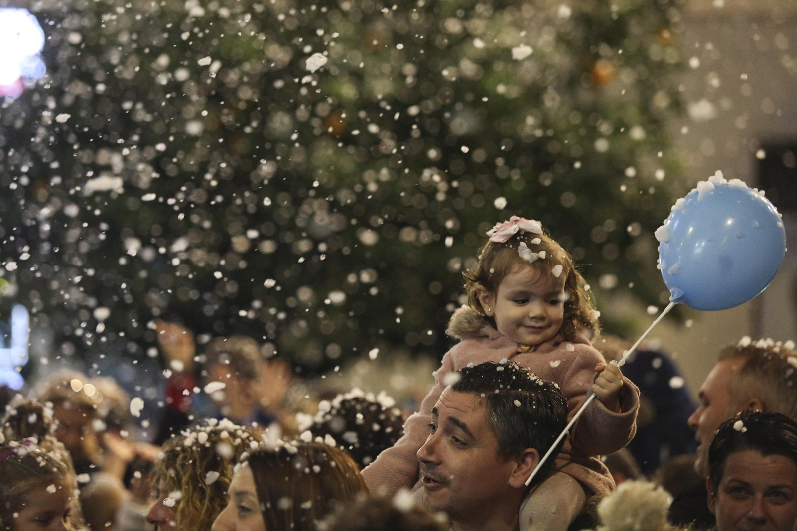 Fotos de la nieve en la Navidad de Málaga