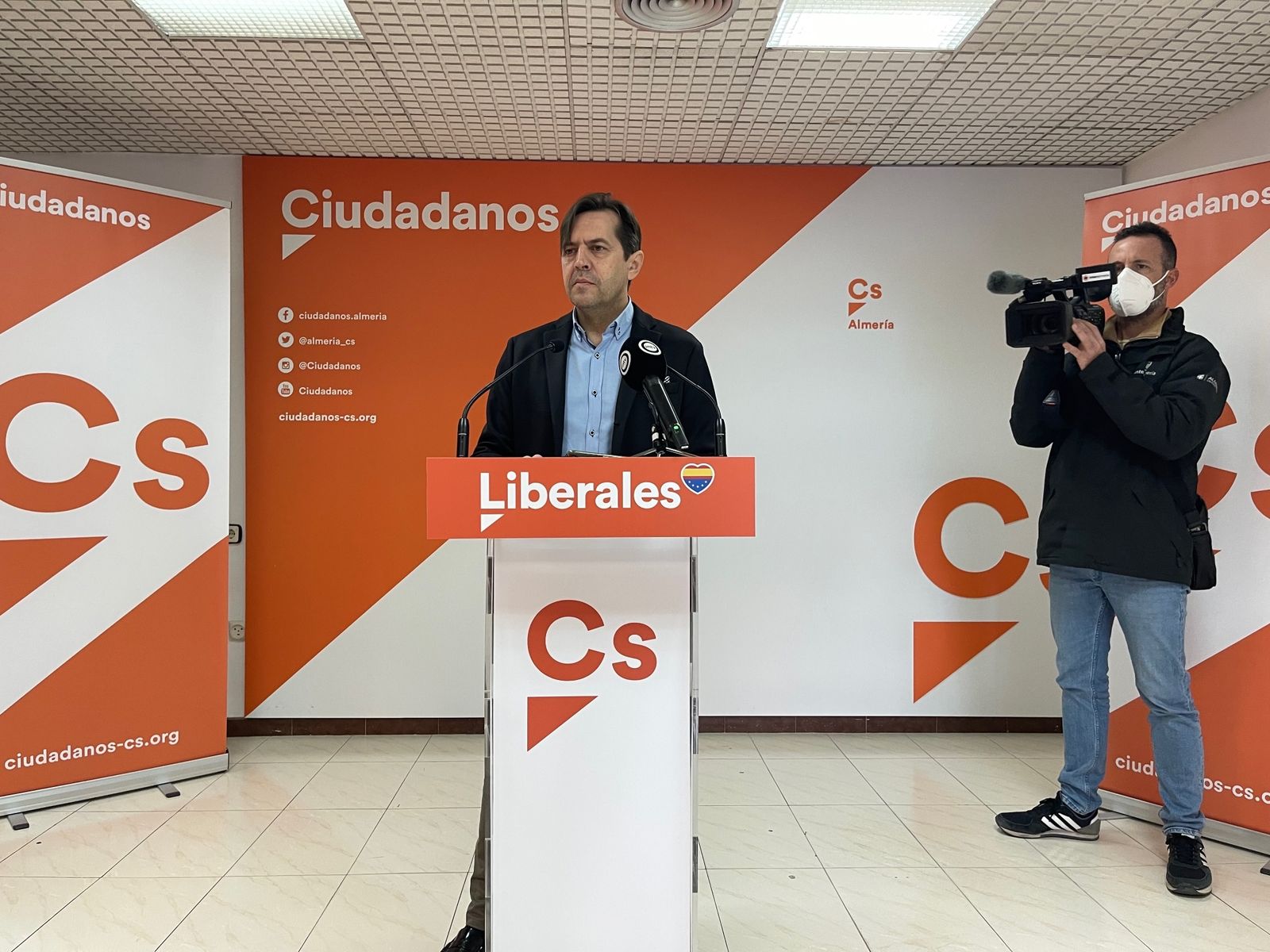 El coordinador provincial de Ciudadanos (Cs) en Almería, Rafael Burgos.