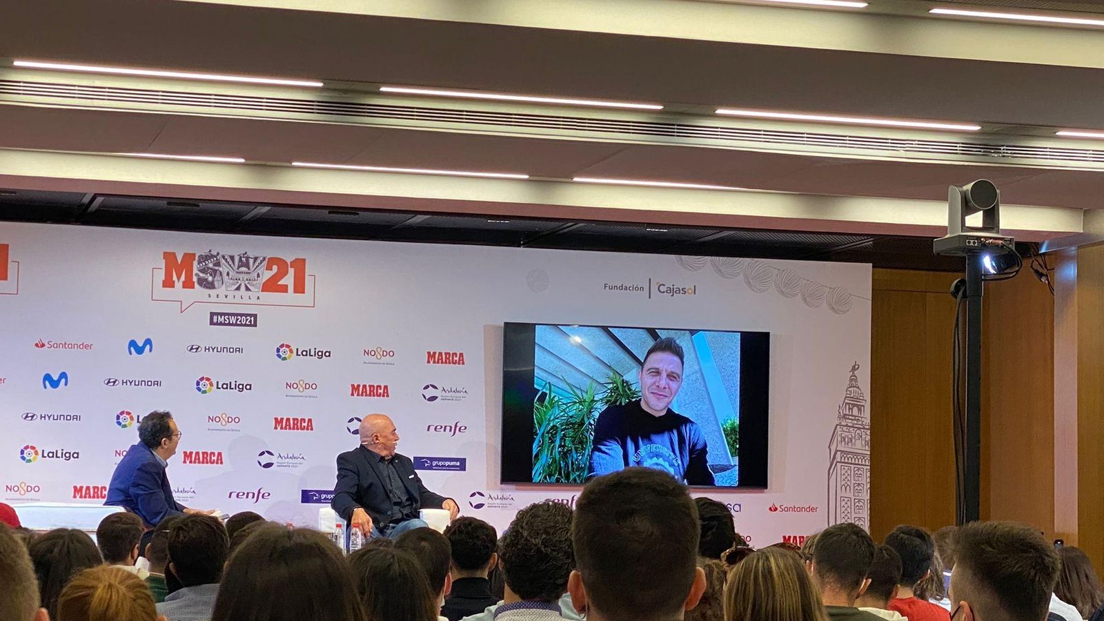 Imagen de la sala de la Fundación Cajasol.