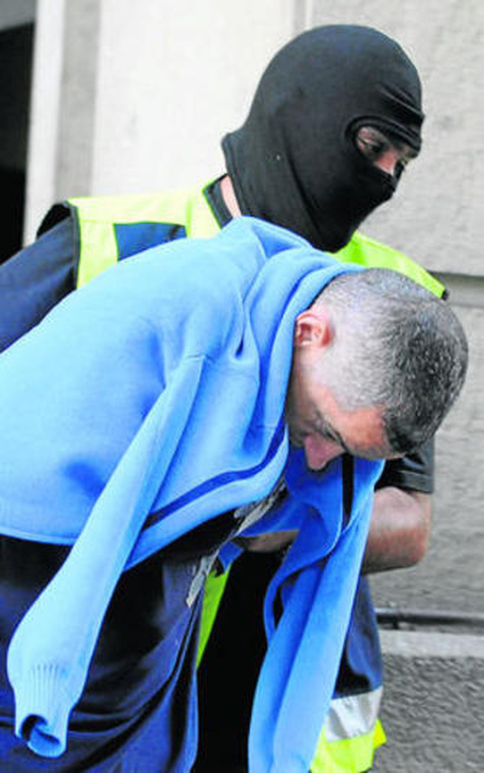 El ex agente Lars Sepúlveda, conducido a los juzgados.