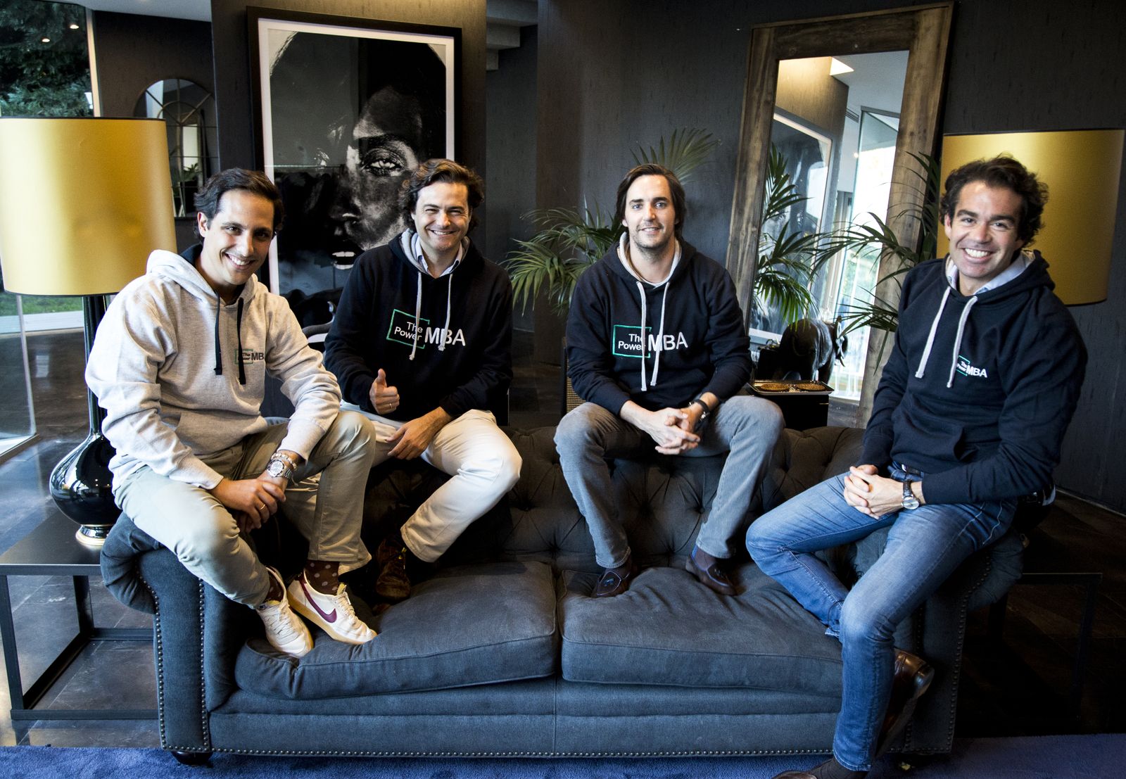 Kike Corral (CMO), Rafa Gozalo (coCEO), Hugo Arévalo (presidente) y Borja Adanero (coCEO).