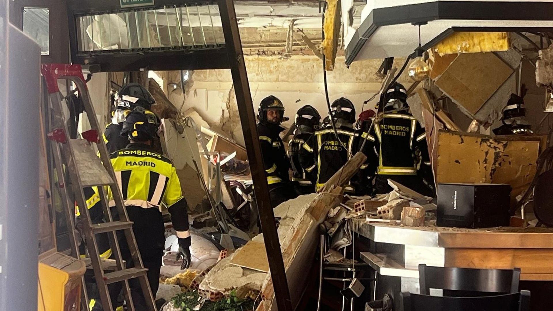 Una explosión en un bar de Madrid deja 25 heridos, cinco de ellos de gravedad