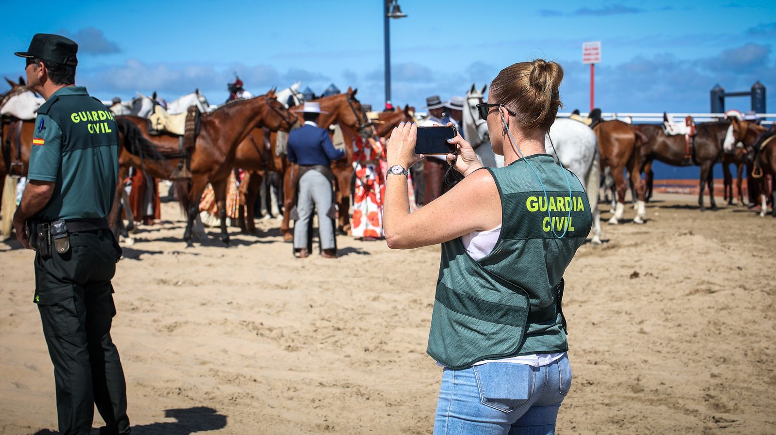 Imágenes del dispositivo en Bajo de Guía de la Guardia Civil