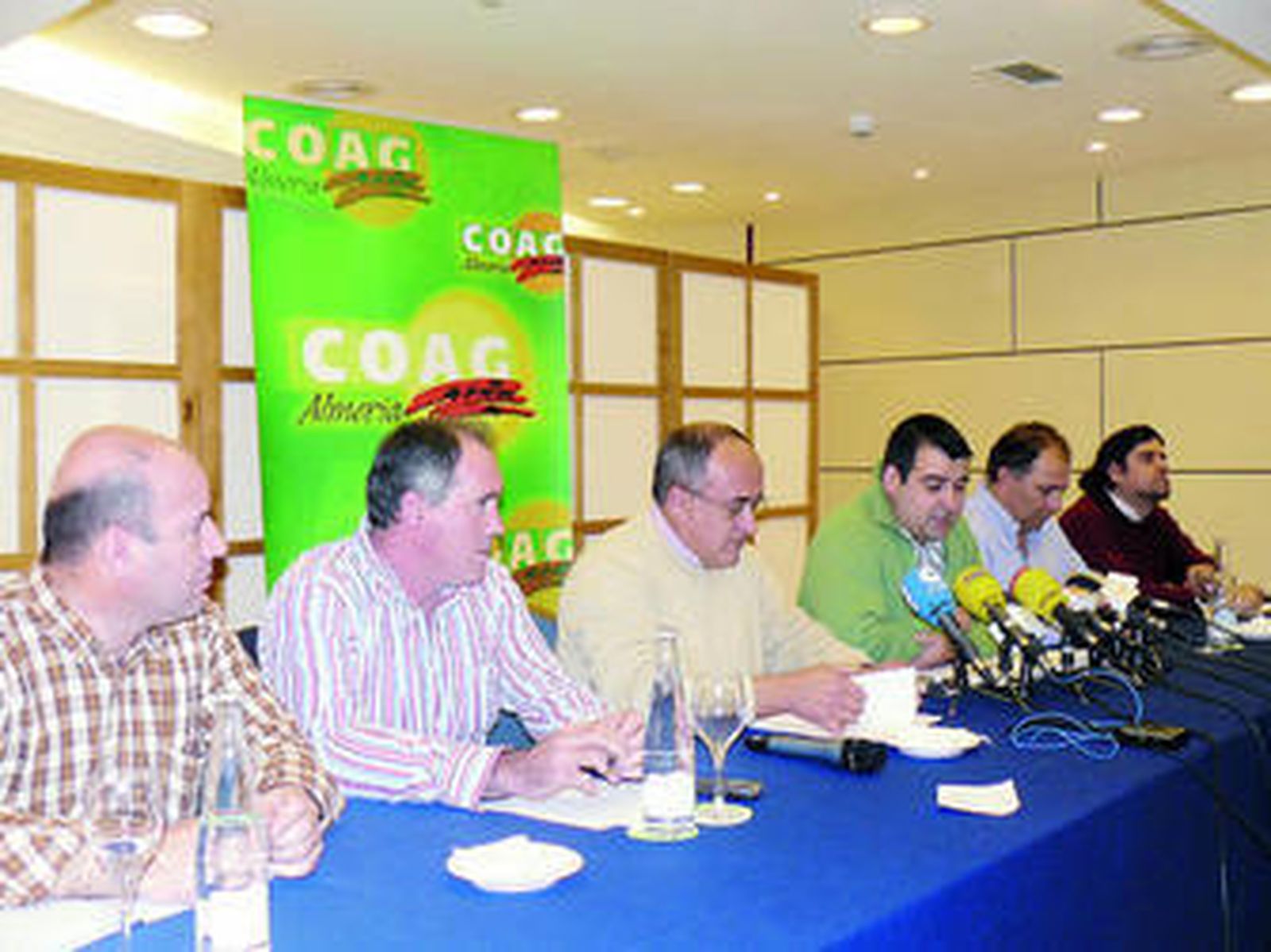 Andrés Góngora con responsables de Coag de Murcia, Sevilla y de la ejecutiva nacional.