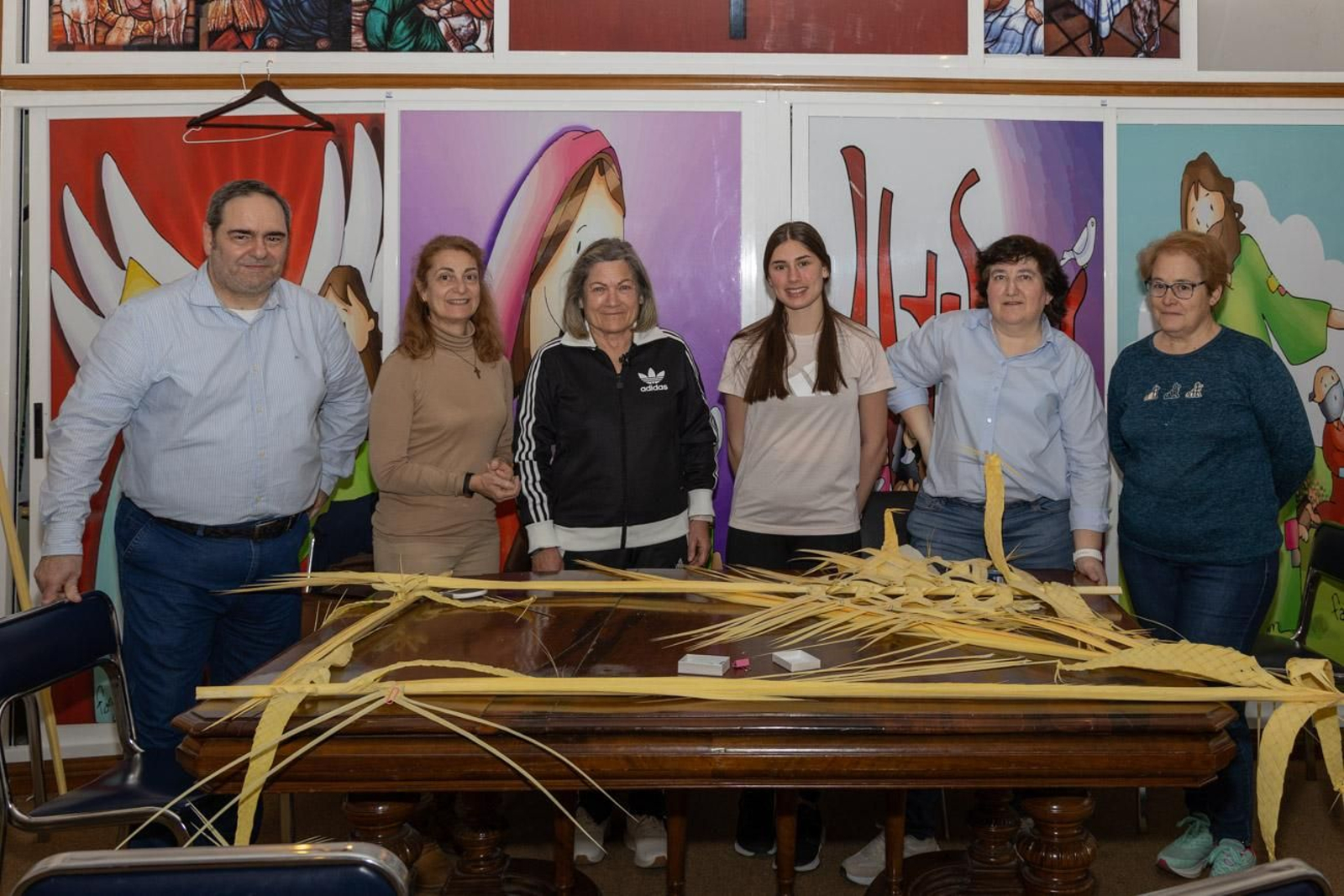 Taller de palmas rizadas