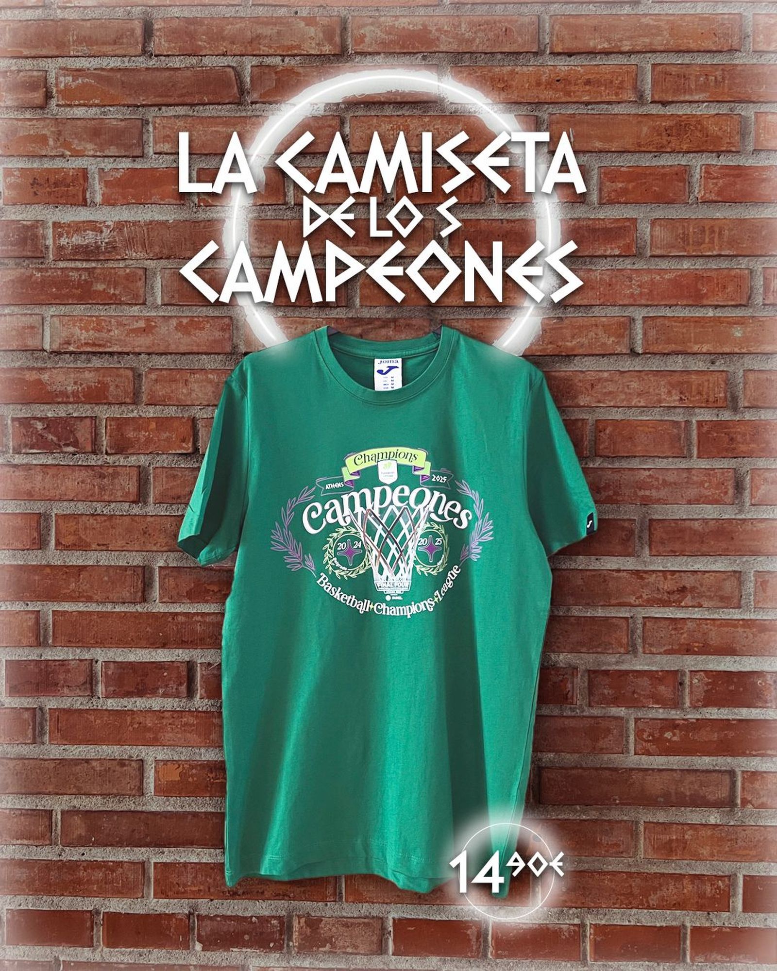 La camiseta de campeones.