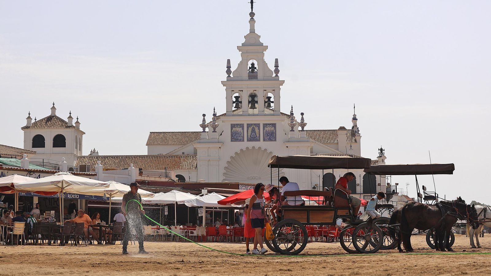 La aldea de El Rocío.