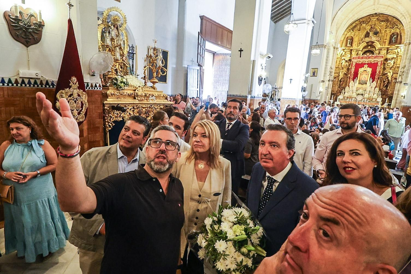 Magna Mariana Huelva 2025: Imágenes del ambiente en las iglesias durante la mañana del viernes