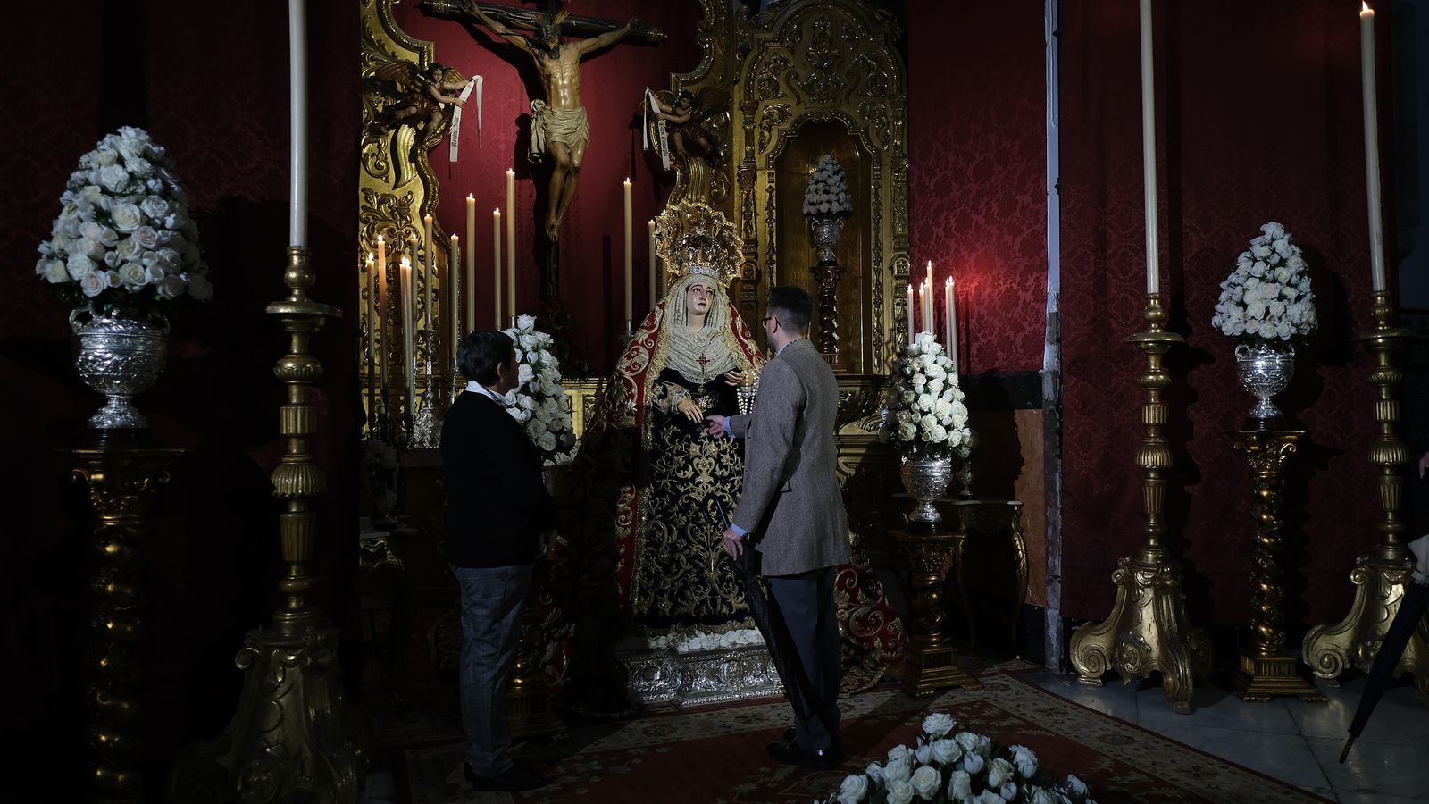 Besamanos a Madre de Dios de la Palma en San Pedro