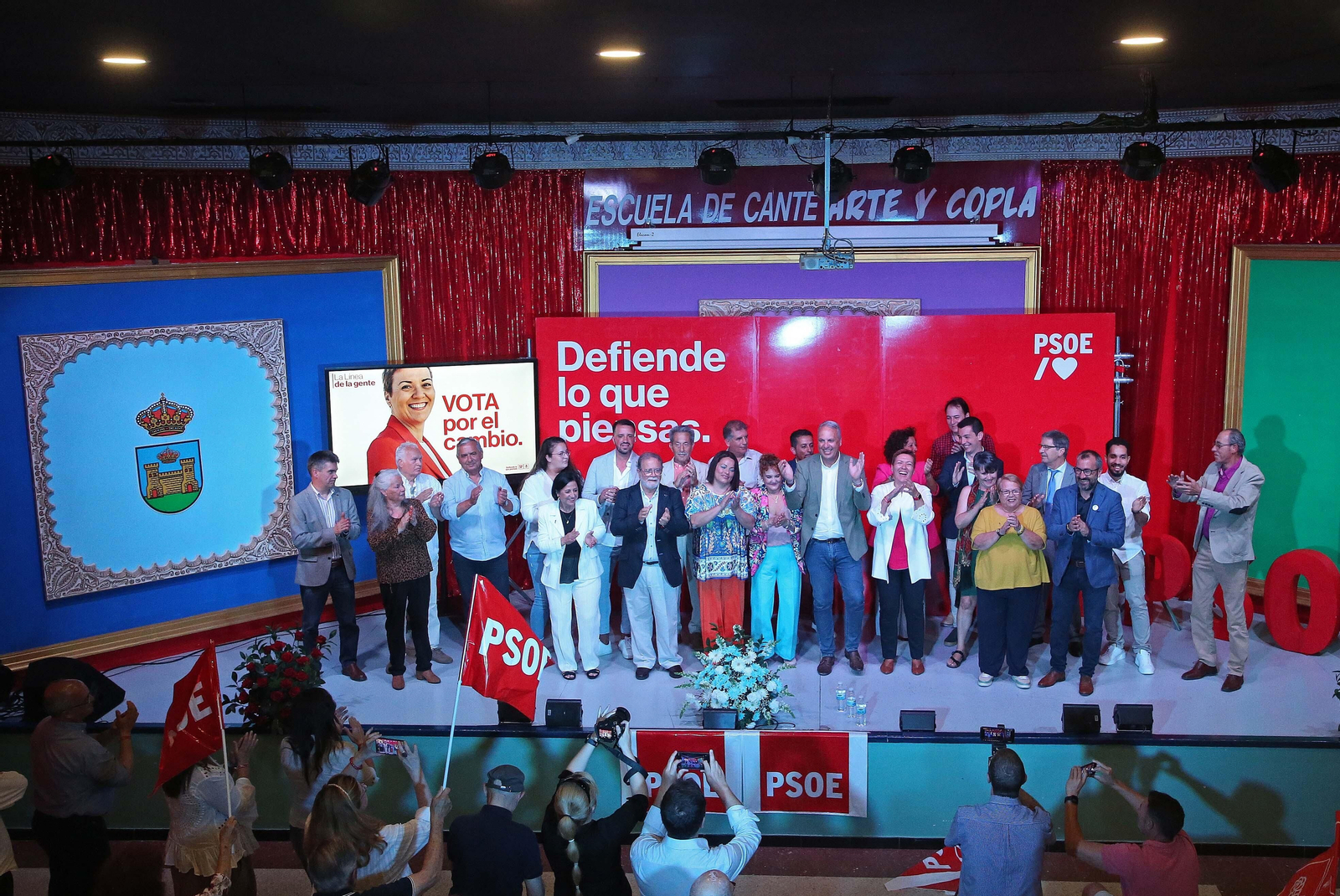 Fotos de la presentación de la candidatura de Gemma Araujo a la Alcaldía de La Línea