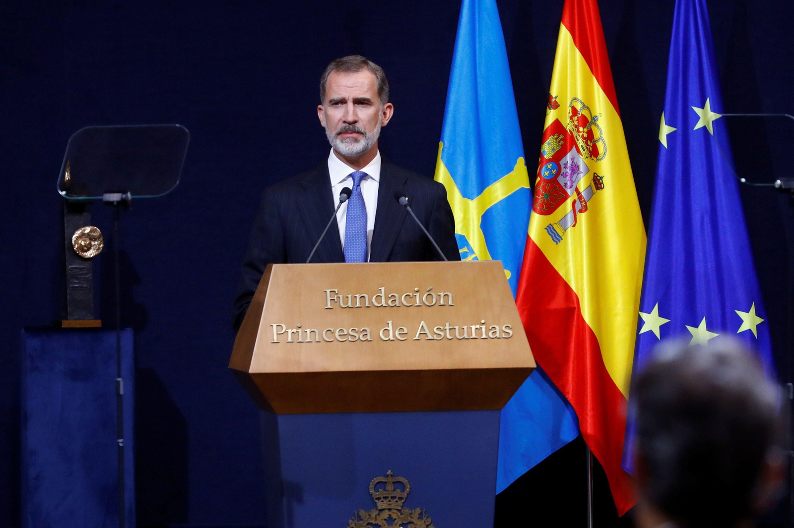 El Rey, en la entrega de los Princesa de Asturias