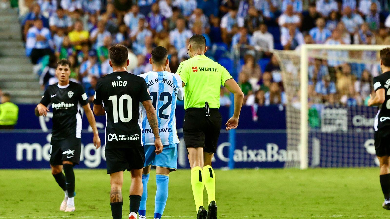 El Málaga CF - Elche, en fotos