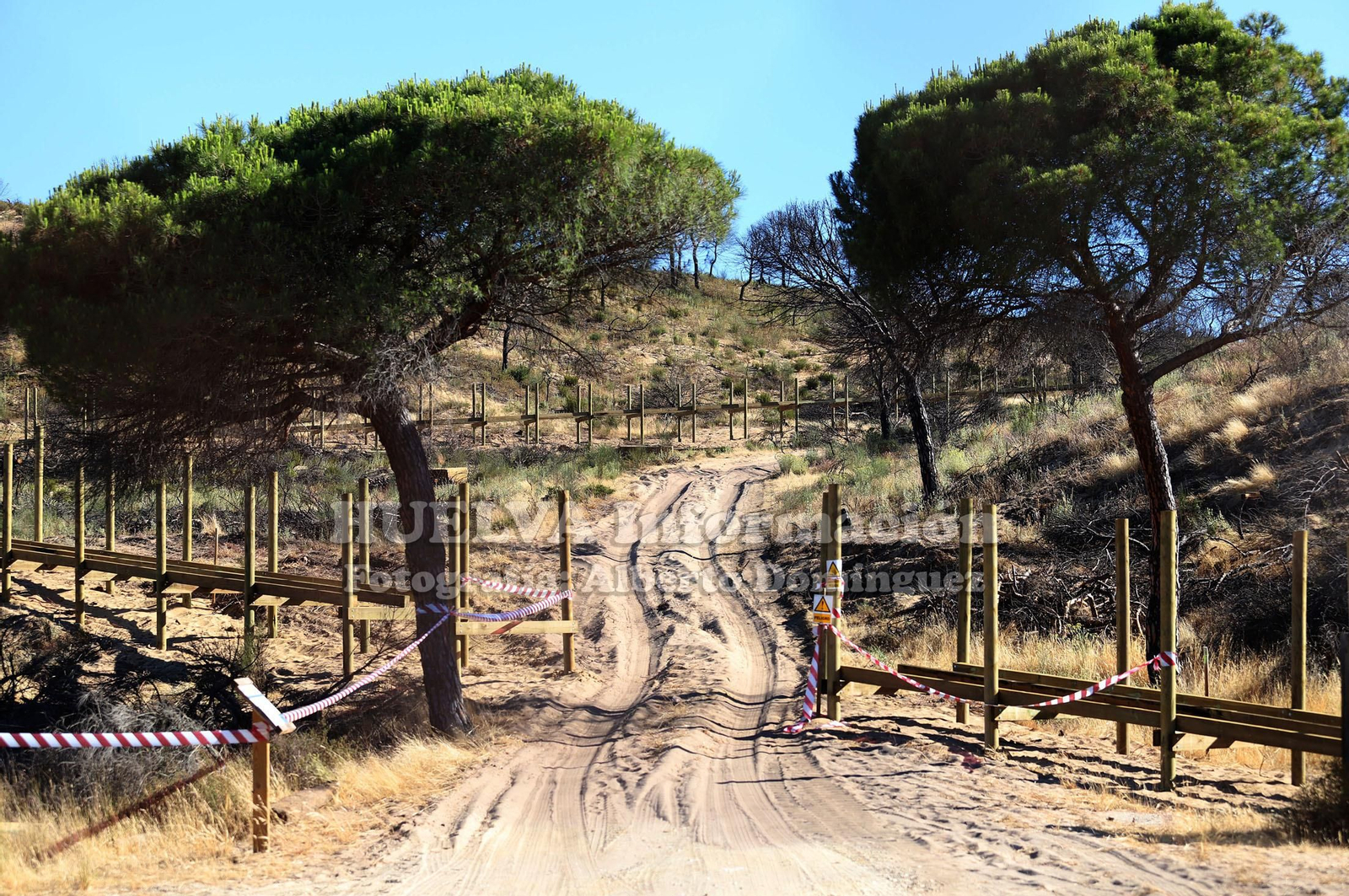 Imágenes de la nueva pasarela de Cuesta Maneli que está en construcción