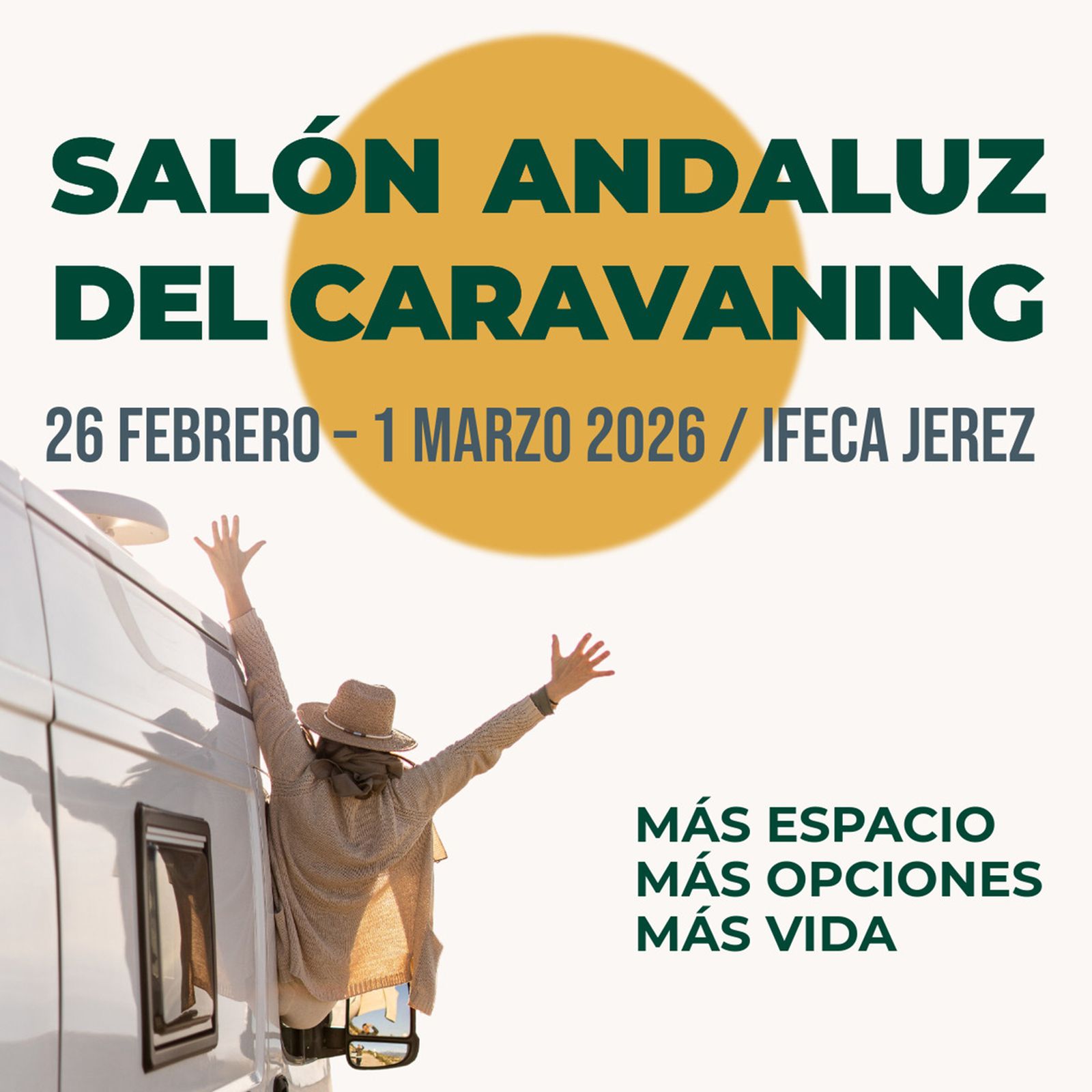 Cartel del Salón Andaluz del Caravaning.