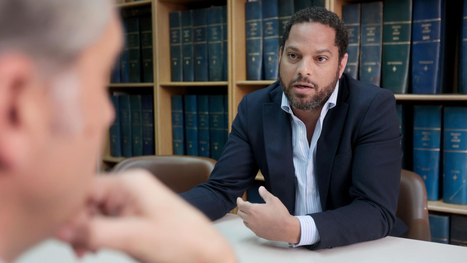 Ignacio Garriga, durante la entrevista.
