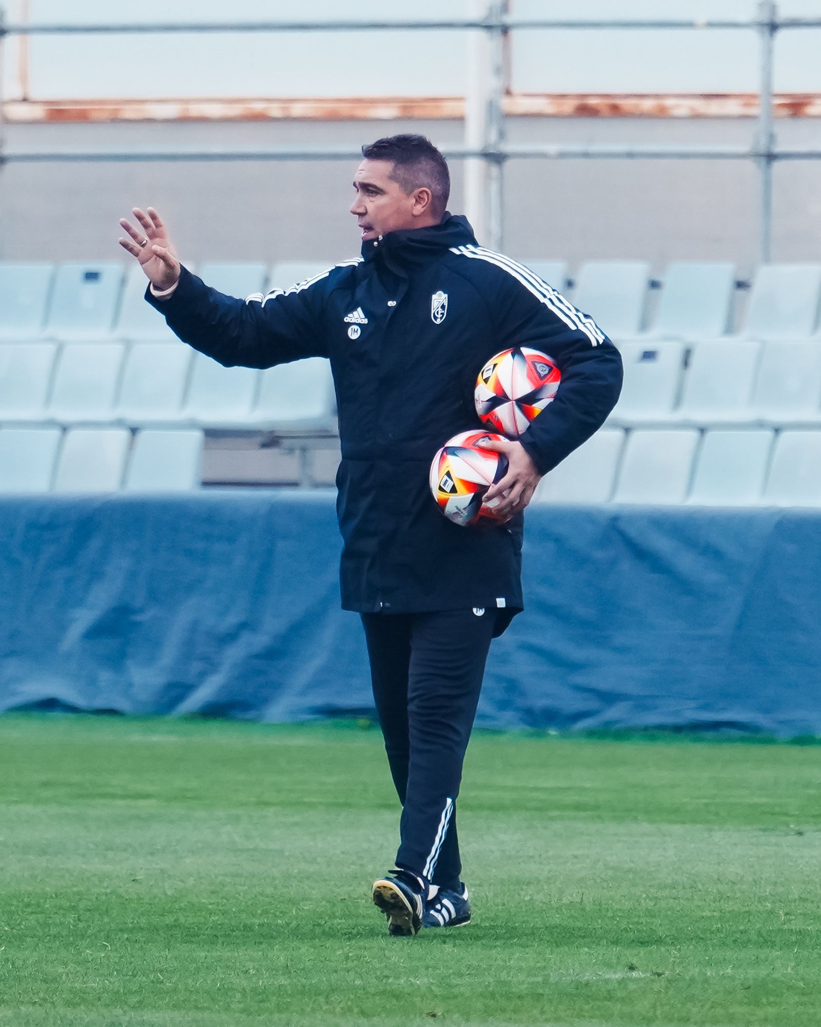 Juan Antonio Milla, técnico del Recreativo de Granada.