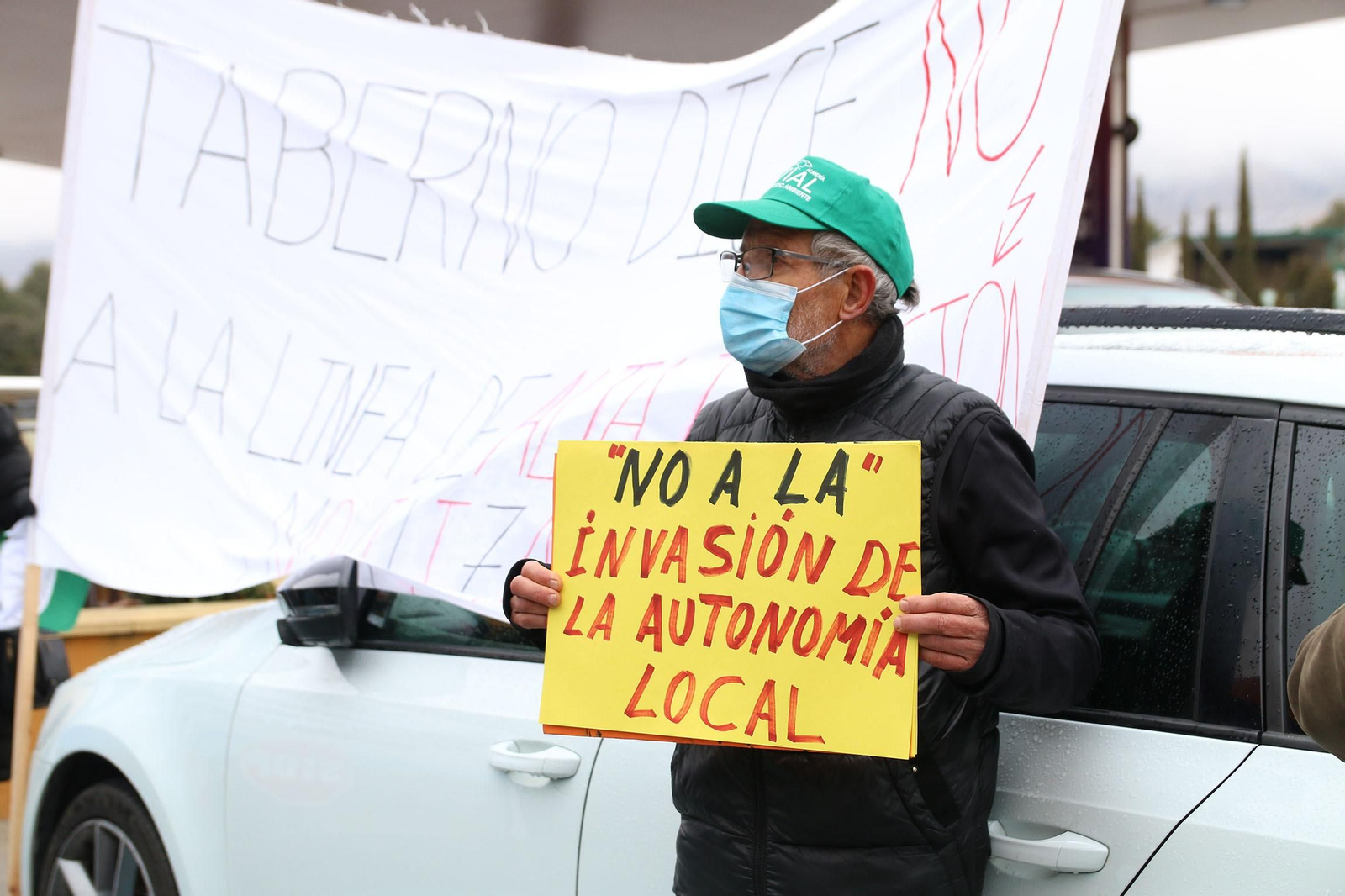 Fotogalería de la tractorada del Almanzora contra línea de 400 Kv que atraviesa las Estancias