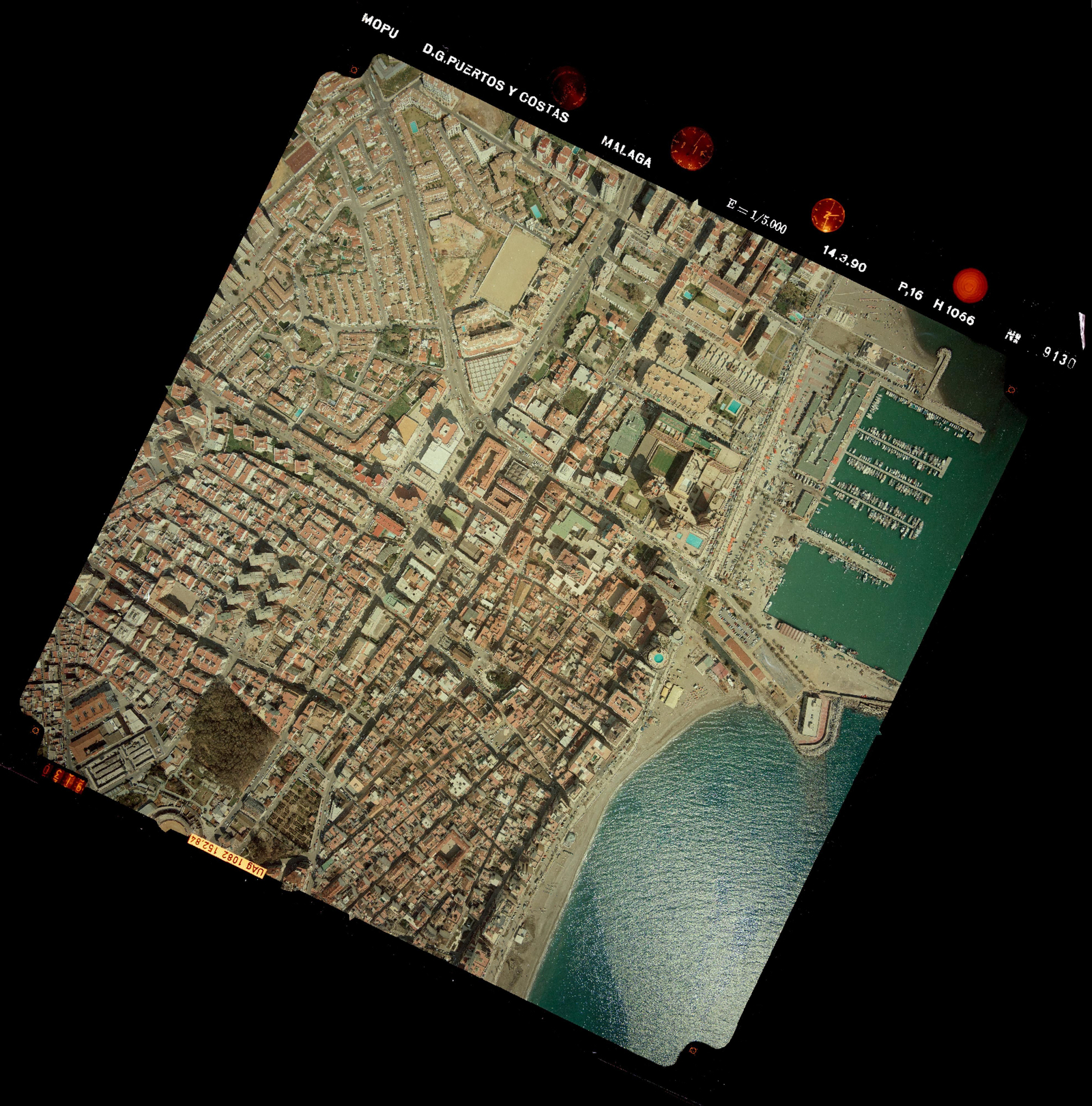 Vista aérea de Fuengirola 1990