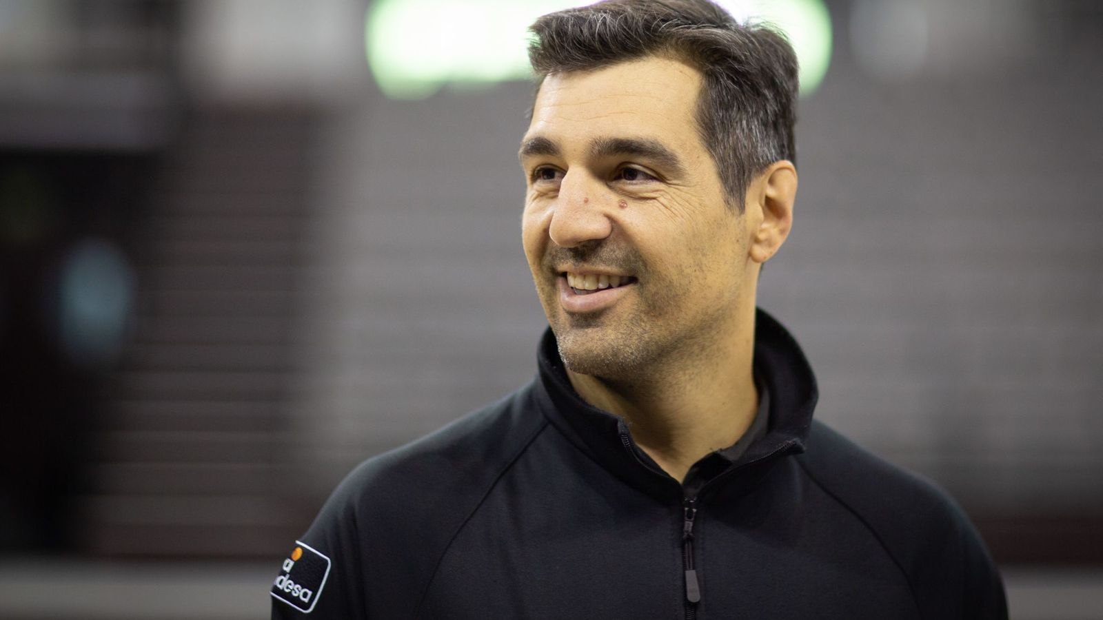 Pablo Pin sonríe antes de la rueda de prensa.