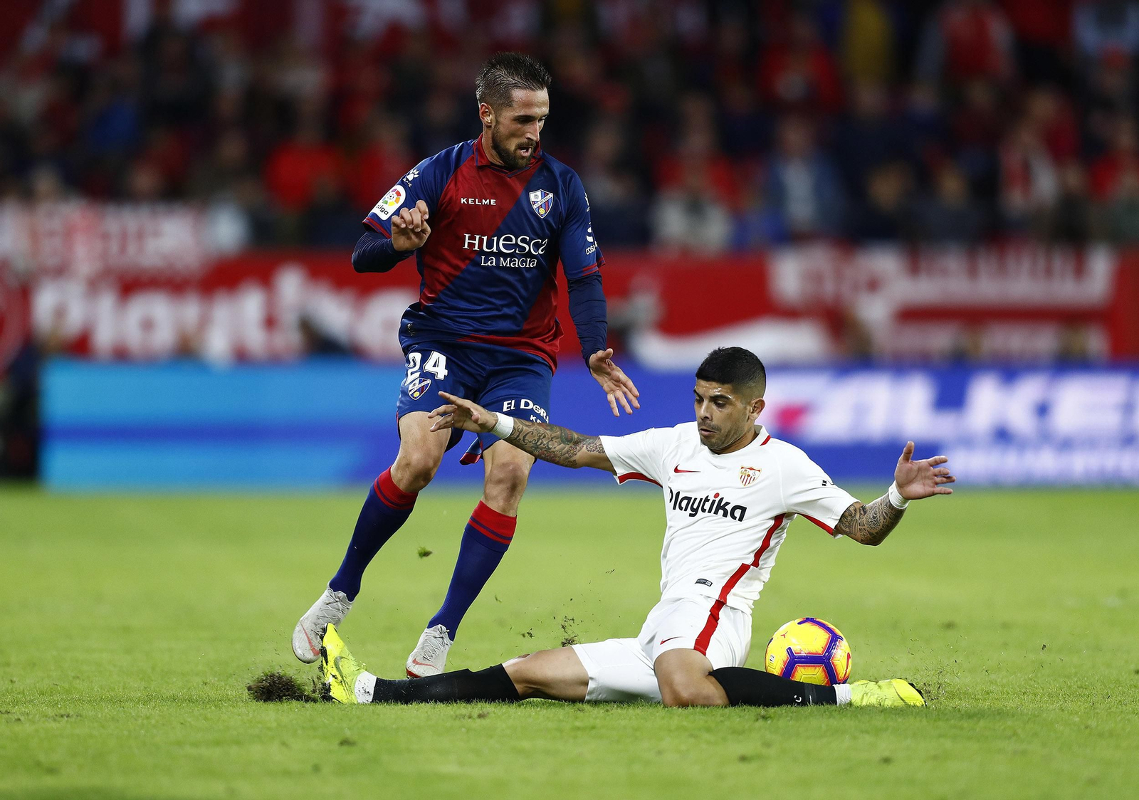 El Sevilla-Huesca, en imágenes