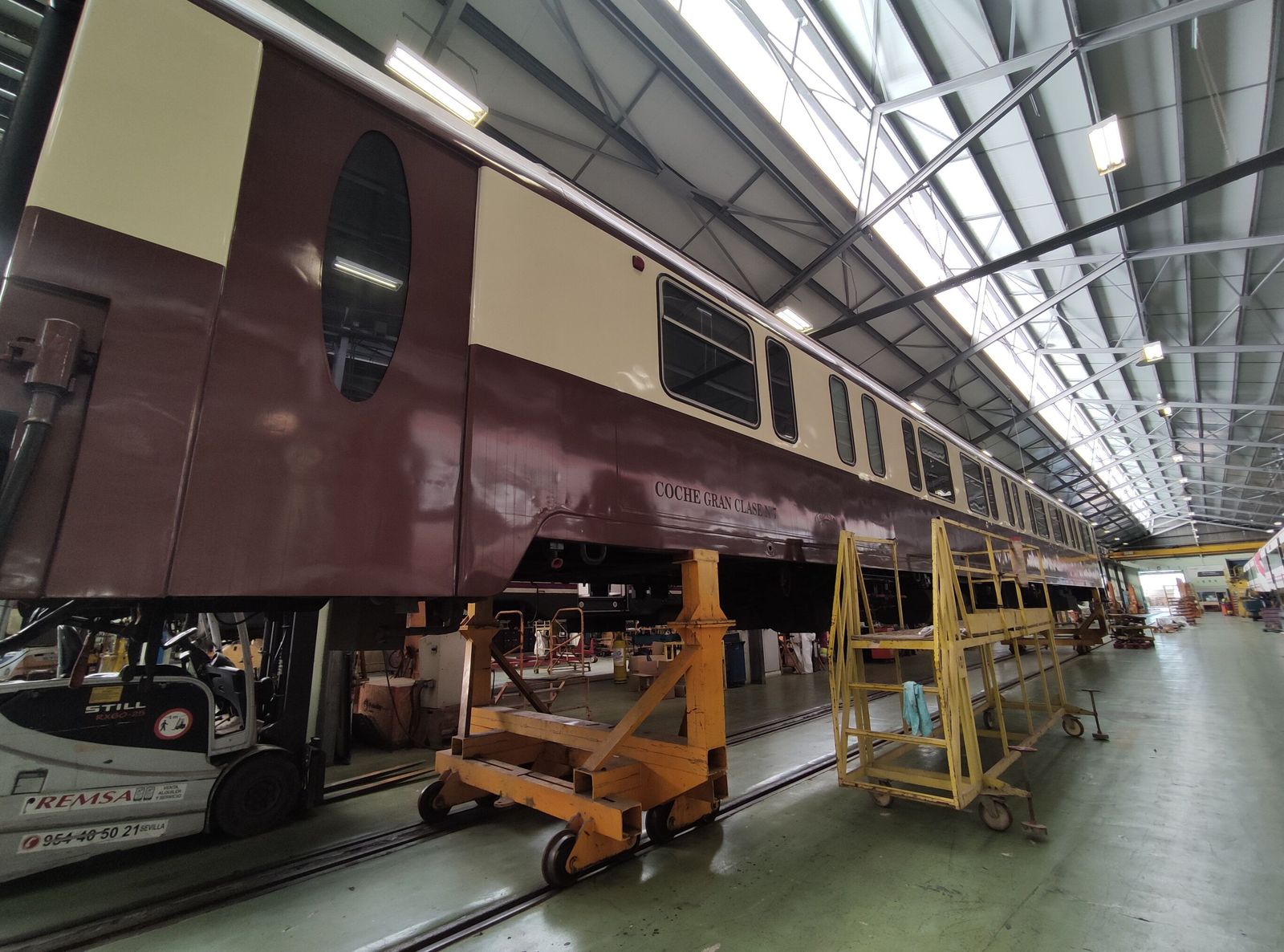 Tren Al Andalus en la Base de Mantenimiento de Málaga.