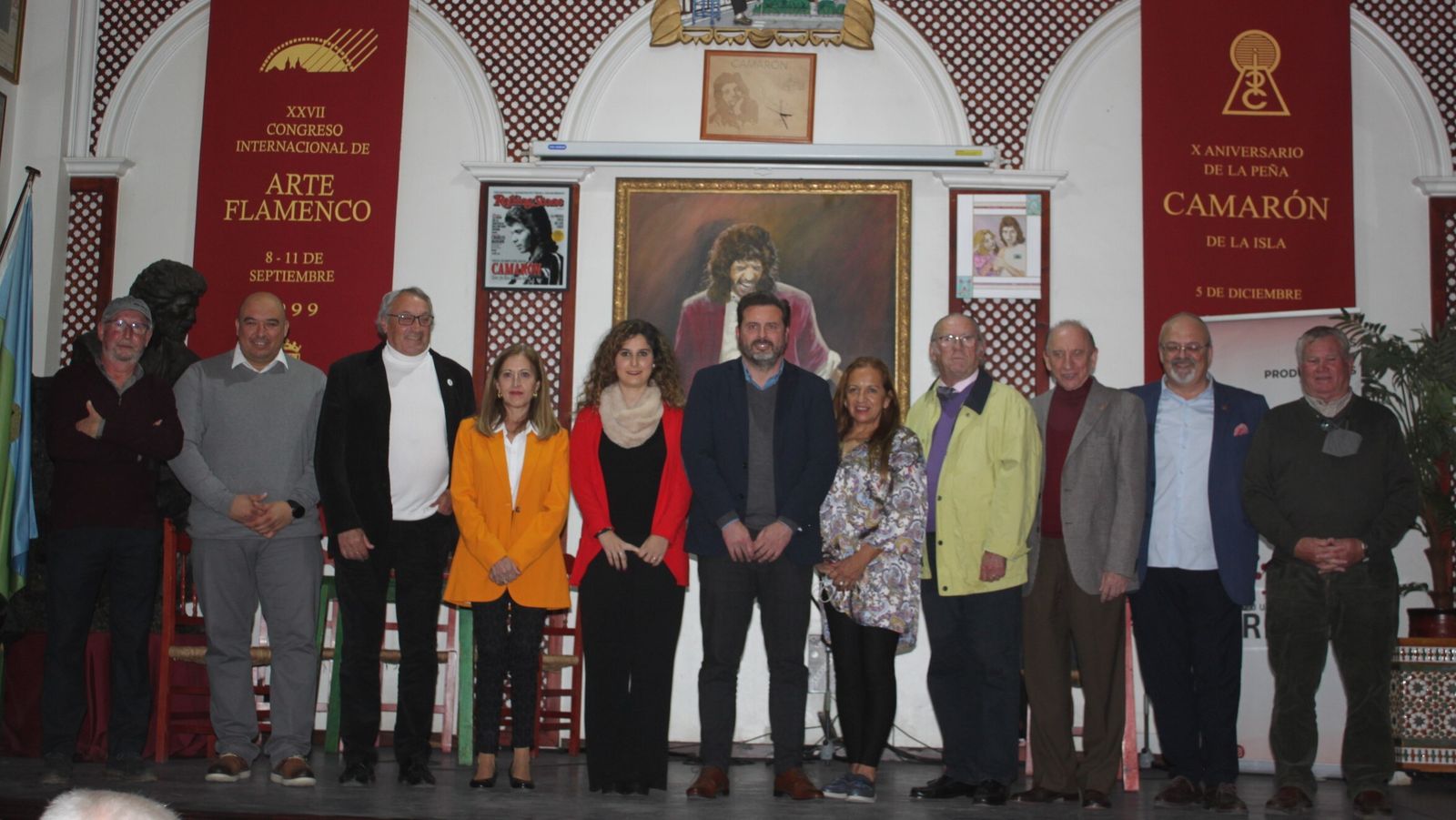 Encuentro de la asamblea de la Federación de Peñas Flamencas de la Provincia de Cádiz en la peña Camarón.