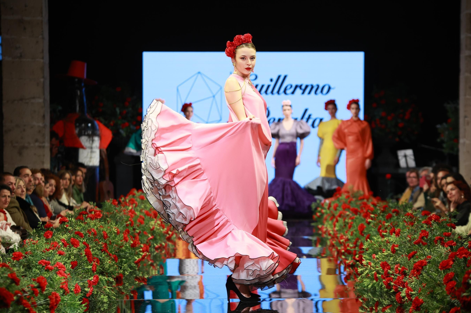 Desfile de Guillermo Peralta en la Pasarela Flamenca Jerez Tío Pepe 2023