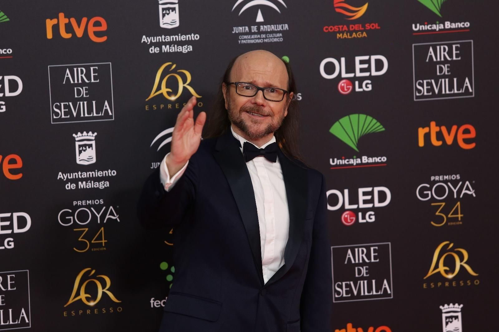 Santiago Segura en la alfombra roja de los Goya en Málaga.