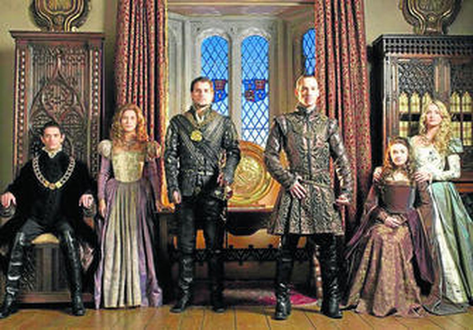 Los protagonistas de la tercera temporada de 'Los Tudor', con Jonhatan Rhys Meyers al frente